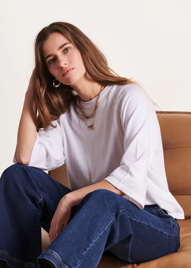 la-f-e-marabout-e-pullover-wei-oversize-3-4-arm image 1