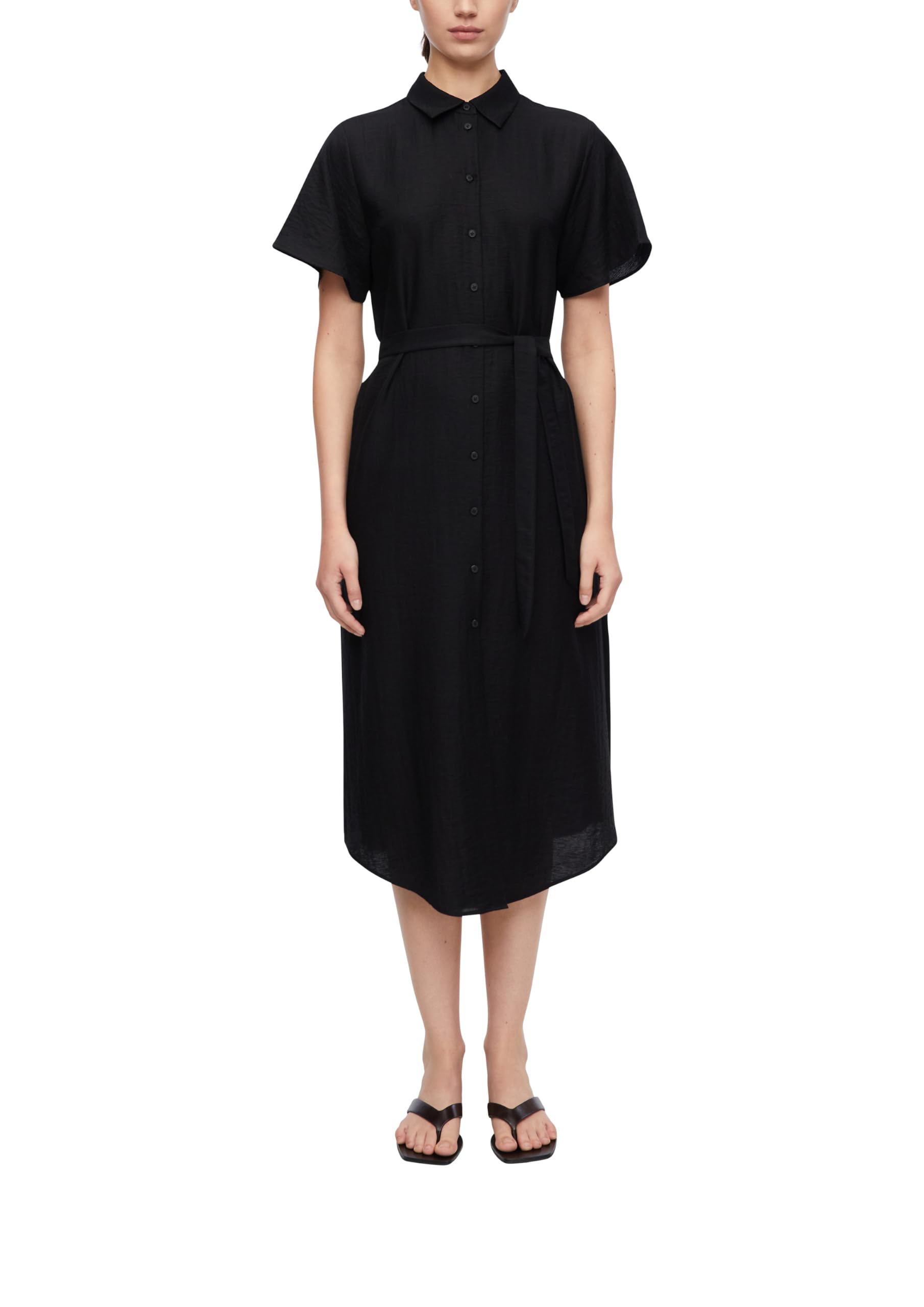 comma-hemdblusenkleid-viskose-leinen-midi-gr-e-44 image 8