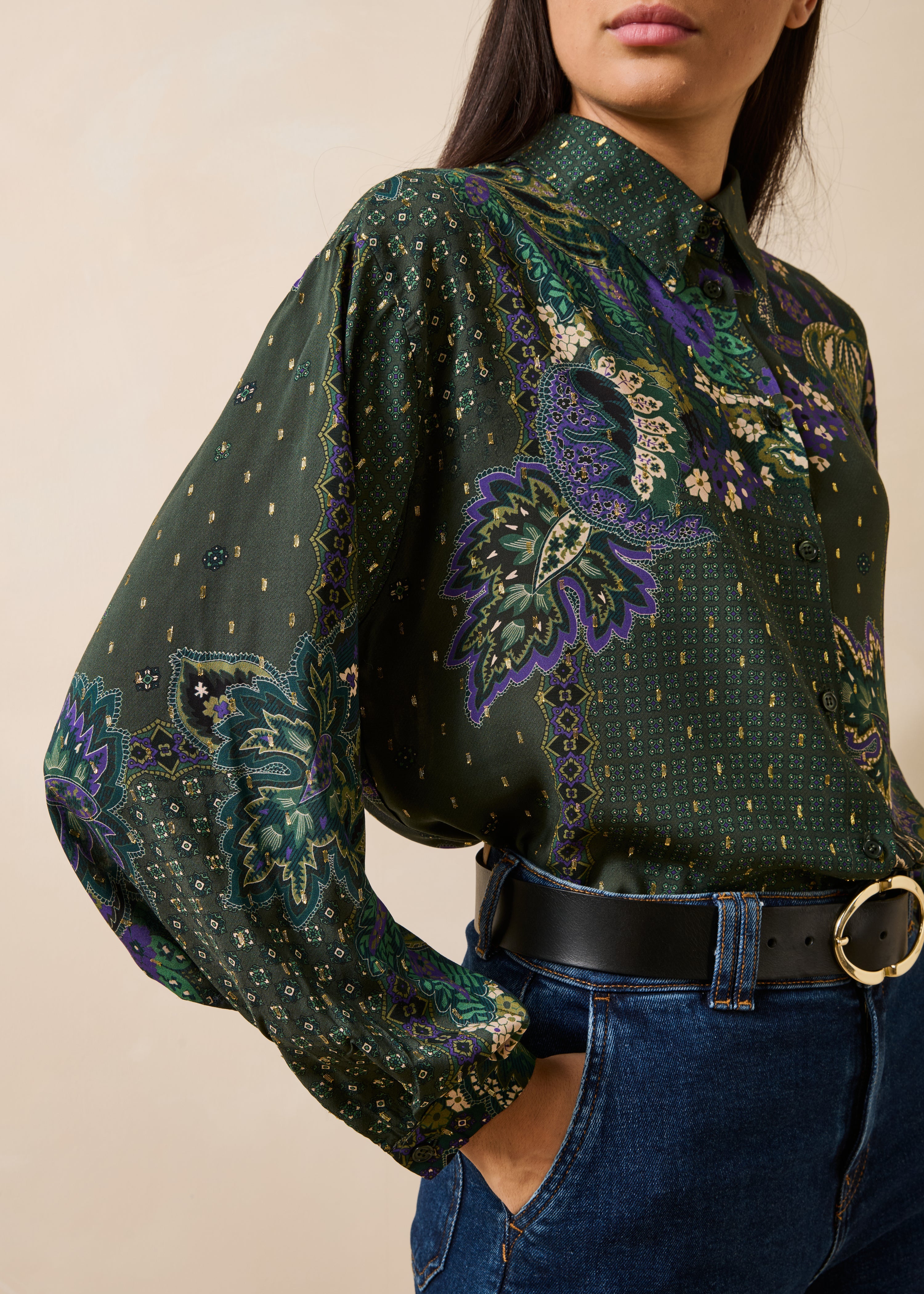 la-f-e-marabout-e-gallim-bluse-gr-n-ecovero-gold image 6