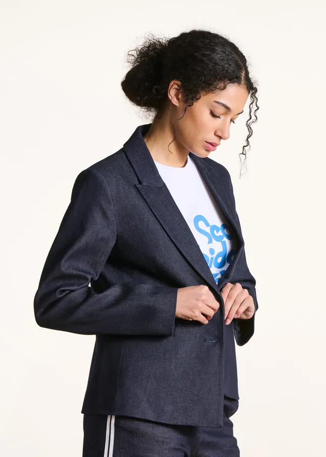 la-f-e-marabout-e-forte-blazer-denim-dunkelblau-38 image 1
