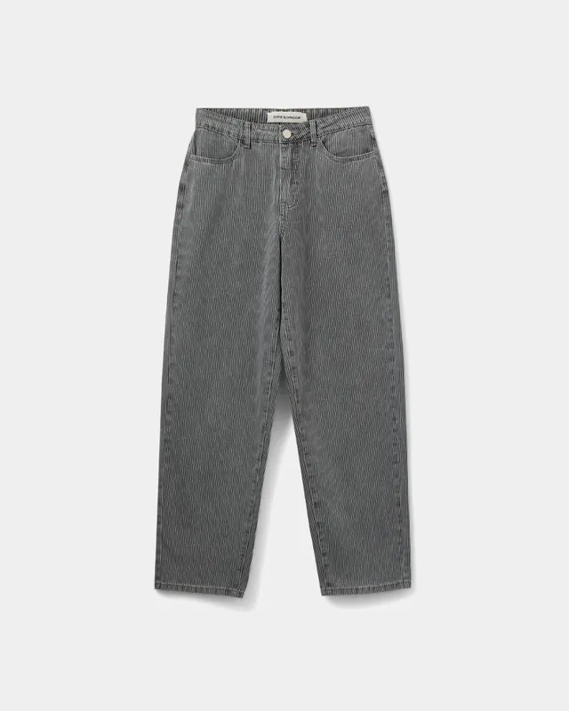 sofie-schnoor-women-tokyosw-jeans-dark-grey-striped-barrel image 1