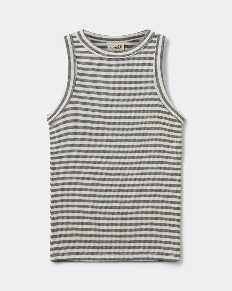 sofie-schnoor-young-julliesy-top-grey-striped-viskose image 1