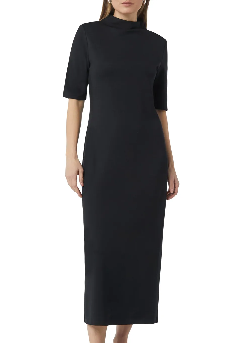 comma-dresses-interlockkleid-stehkragen-gr-38 image 1