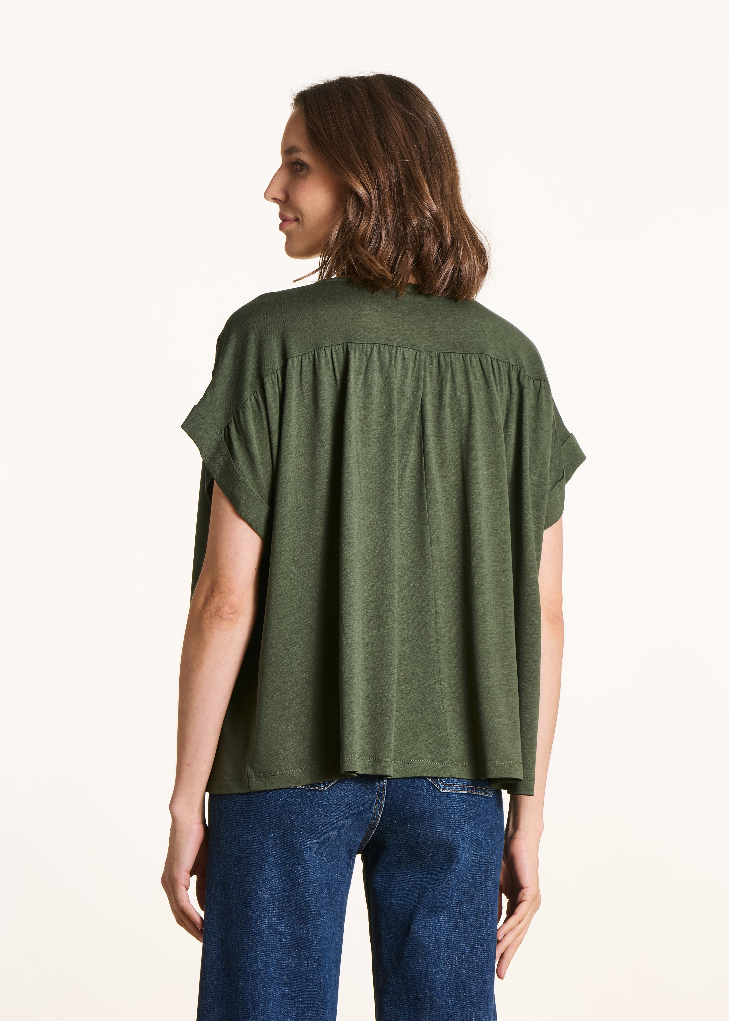 la-f-e-marabout-e-fino-t-shirt-khaki-lyocell-weit image 3