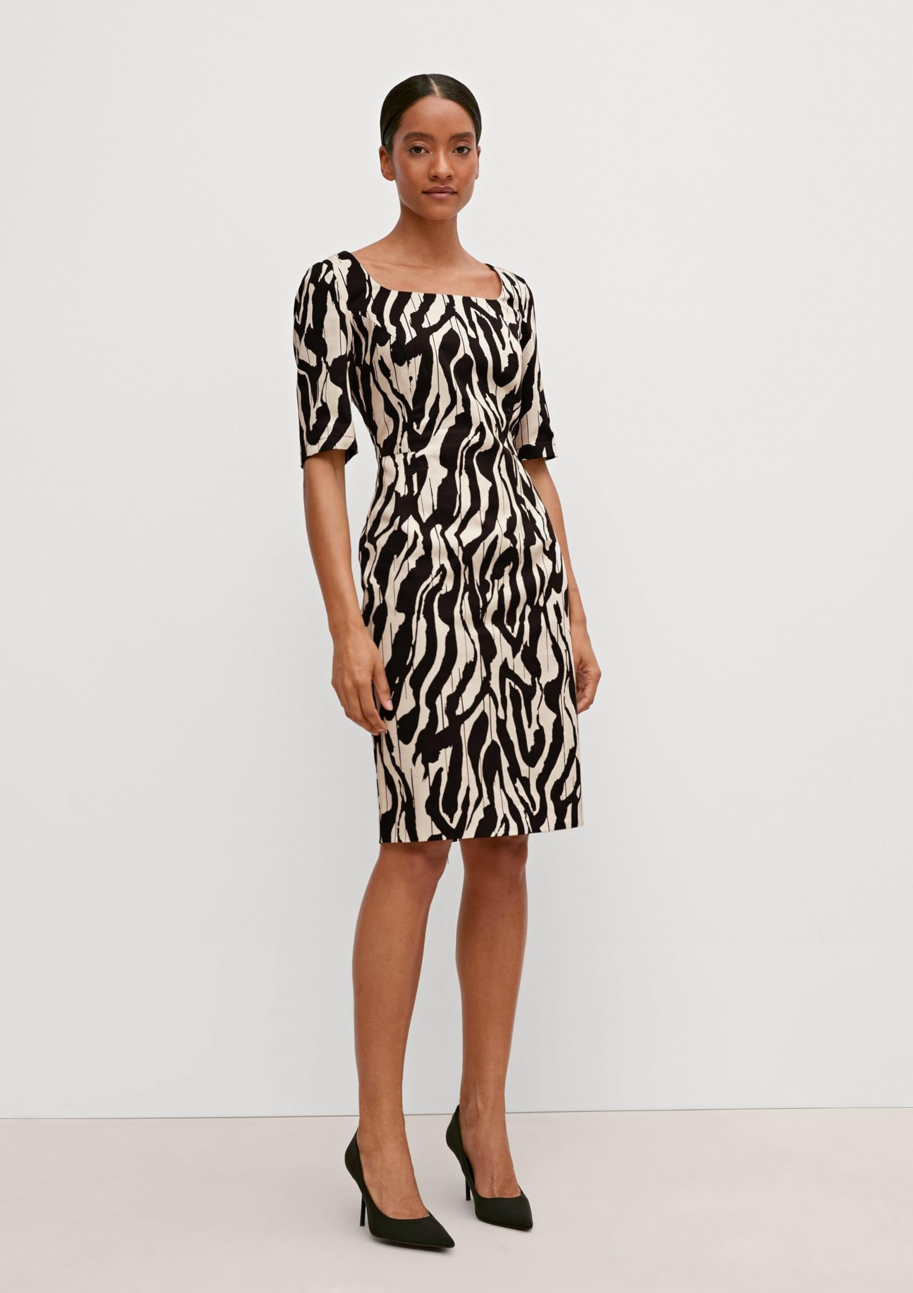 comma-allover-print-kleid-gr-36-gemustert-damen-kleid image 6