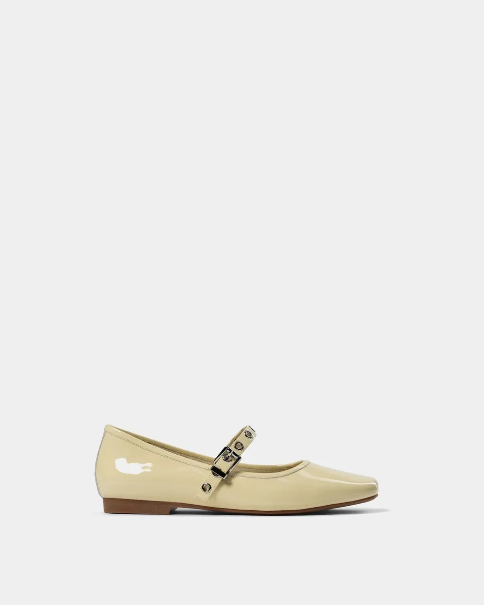 sofie-schnoor-women-cathrinesw-ballerina-hellgelb-leder image 1