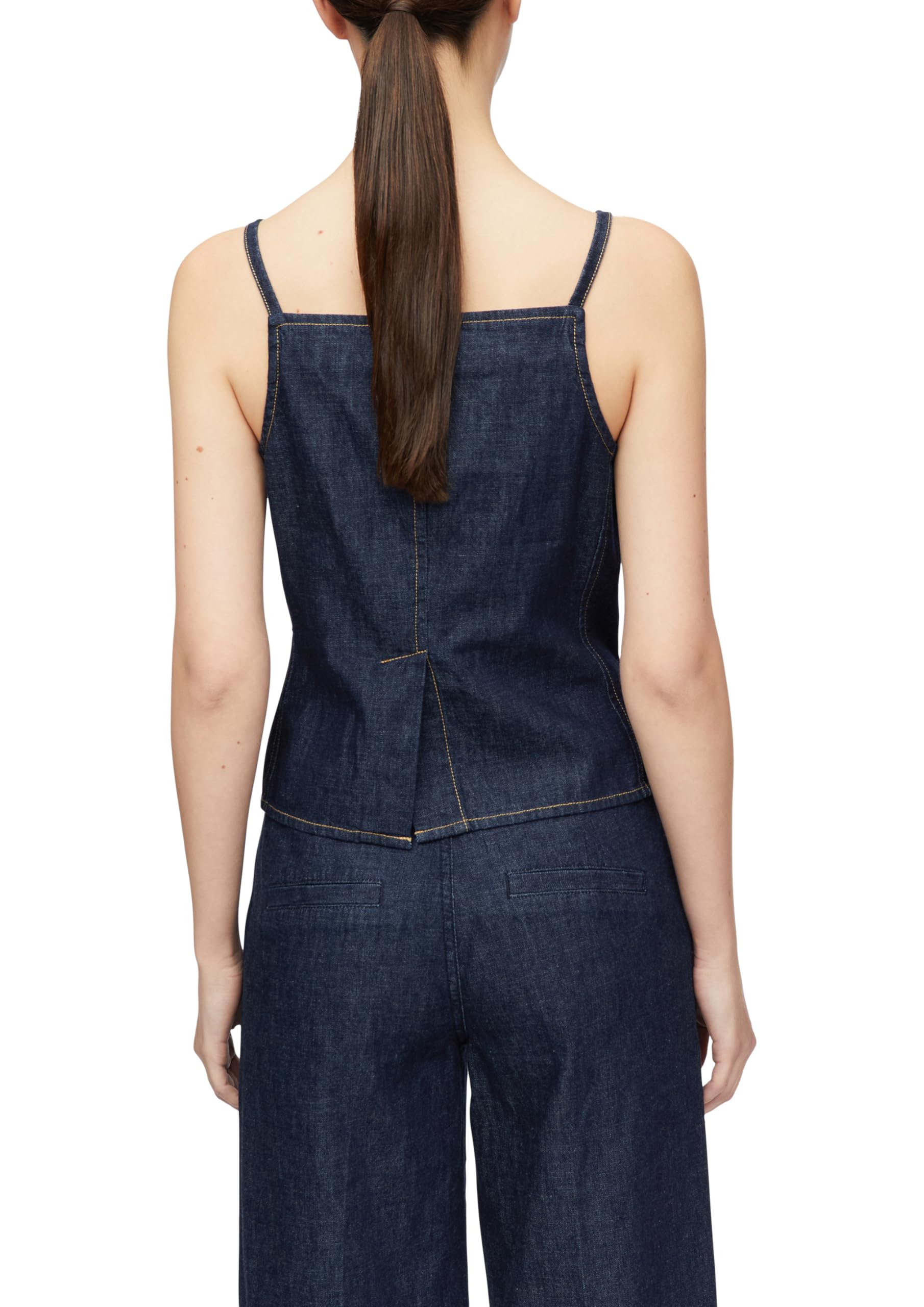 comma-jeans-denim-top-karreeausschnitt-gr-38-rmellos image 2