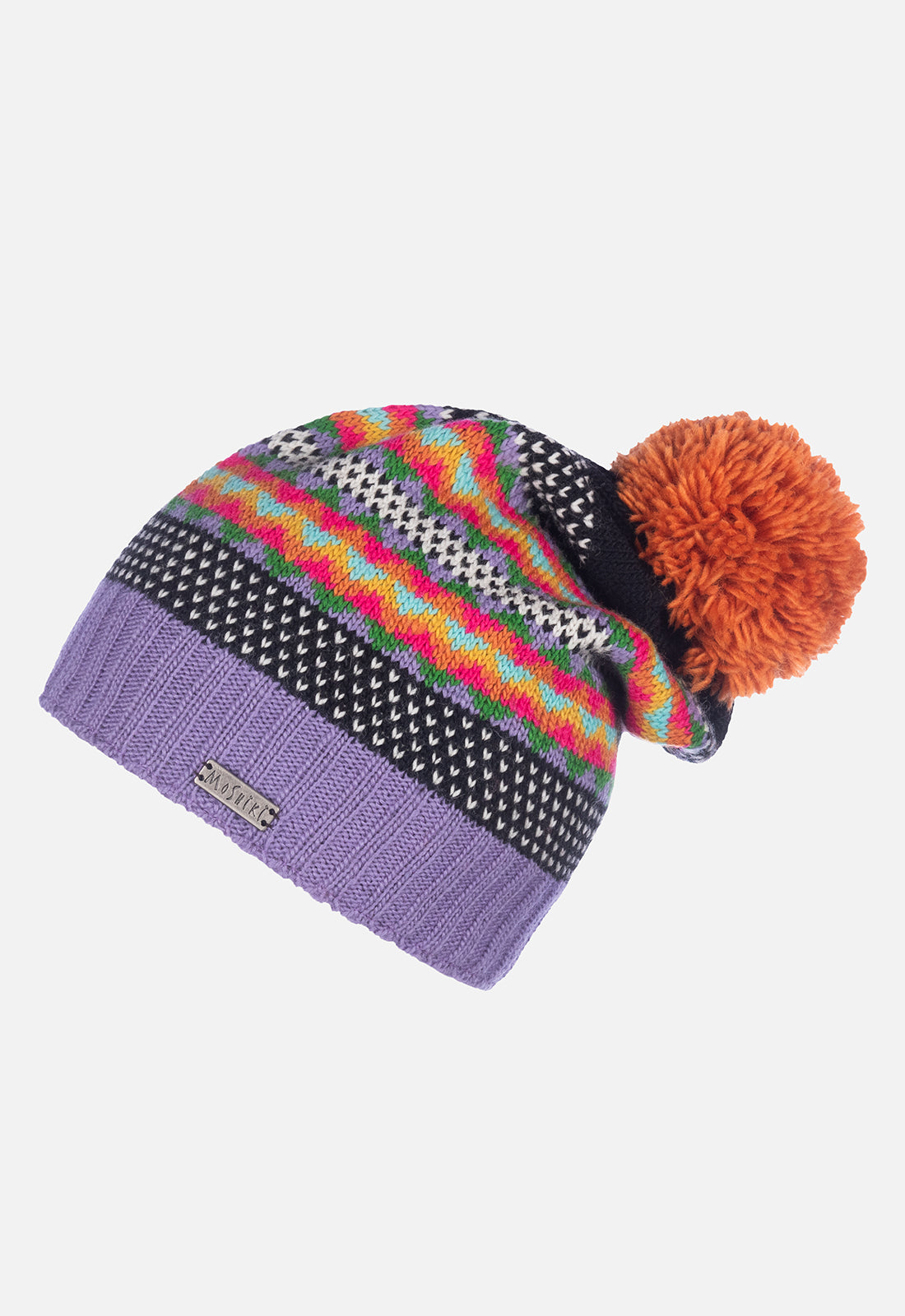 moshiki-candy-hat-bommelm-tze-wolle-herz-navy-damenm-tze image 3