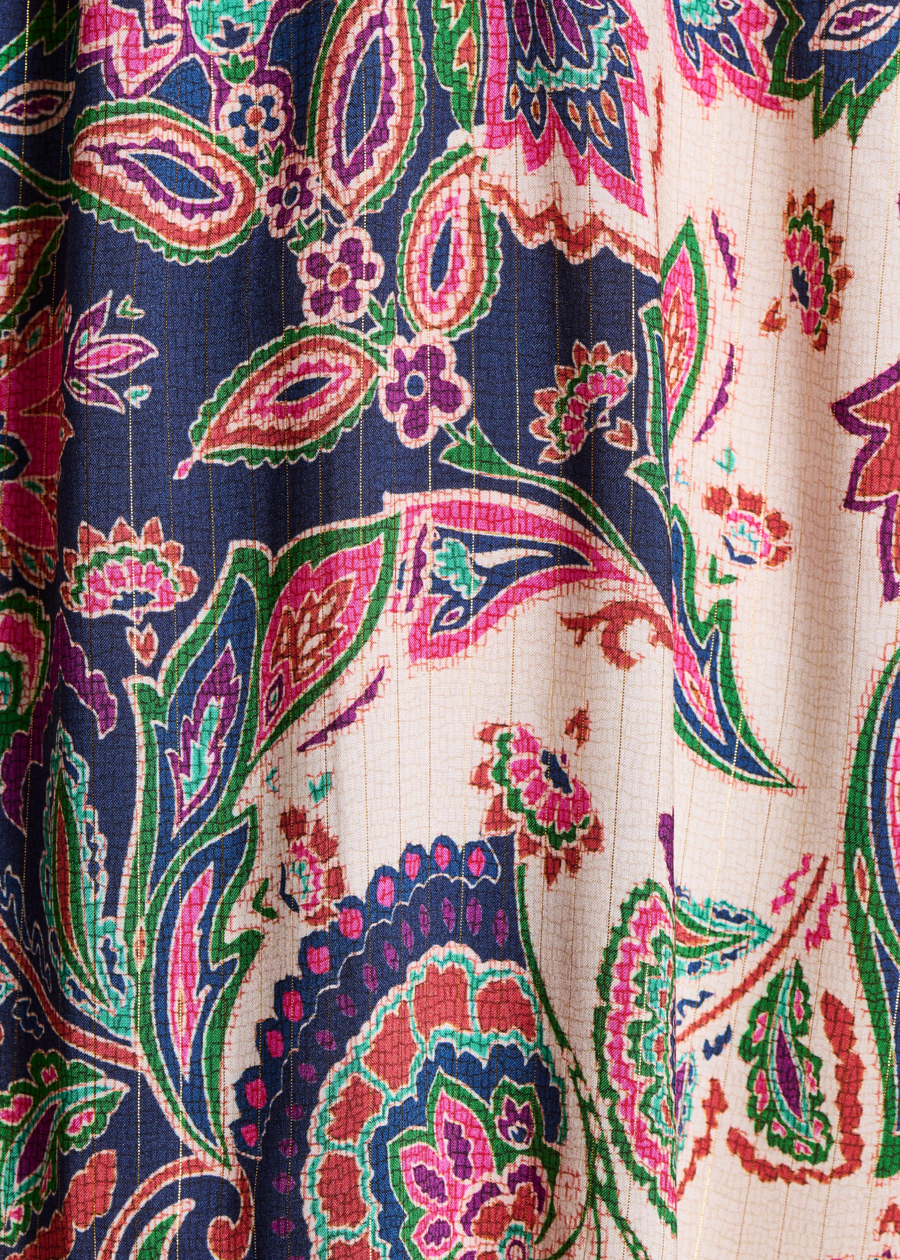 la-f-e-marabout-e-robes-kleid-kurz-rosa-blau-paisley-volant image 3