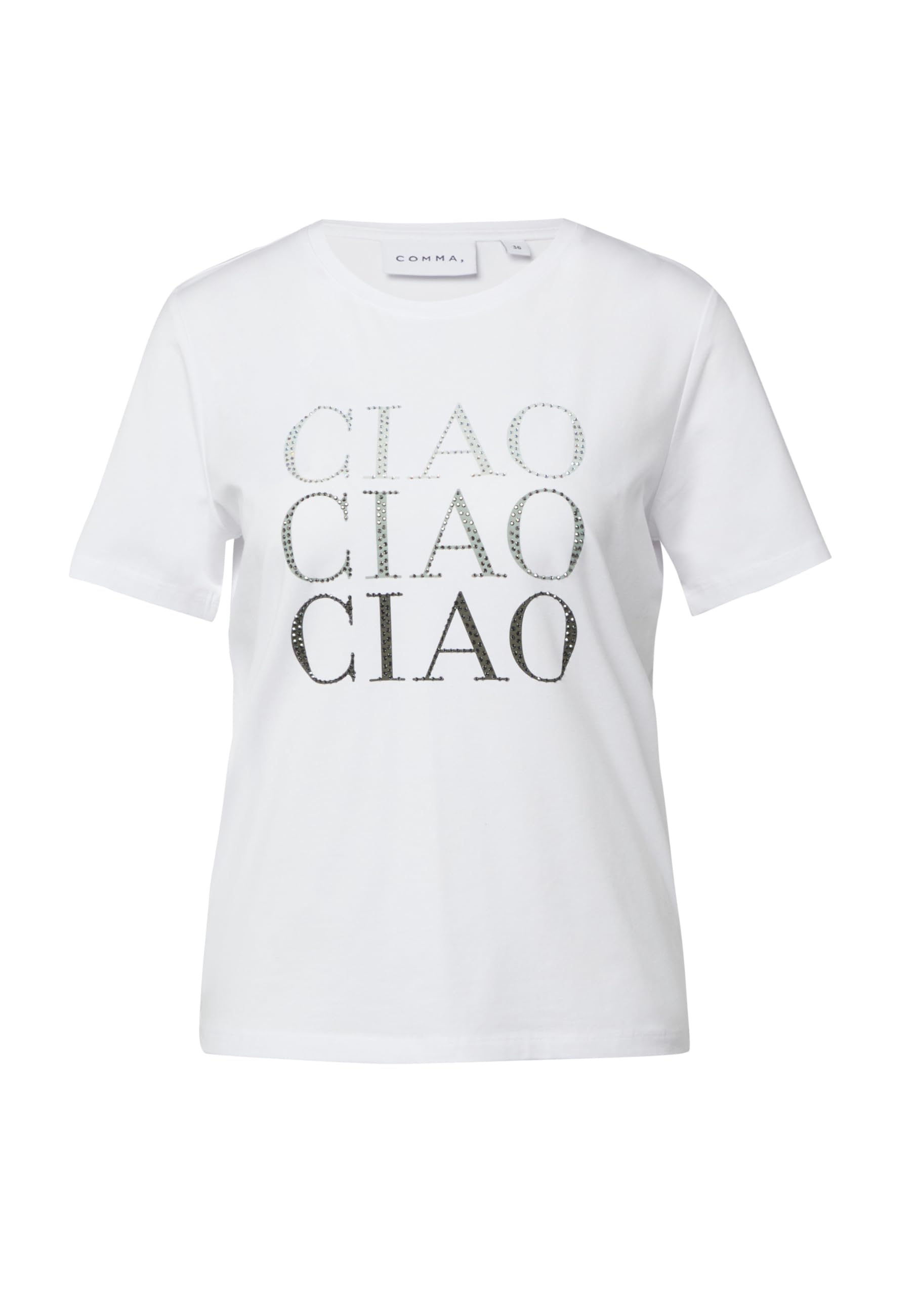comma-jersey-t-shirt-strasssteinchen-gr-34-print image 4