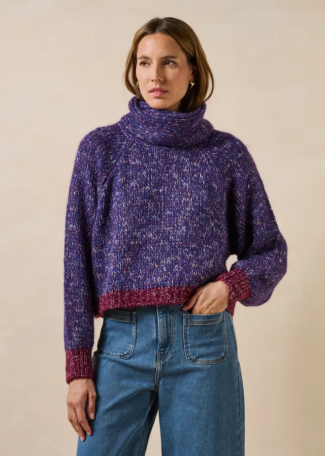 la-f-e-marabout-e-girardo-pullover-violett-wolle-mohair image 1
