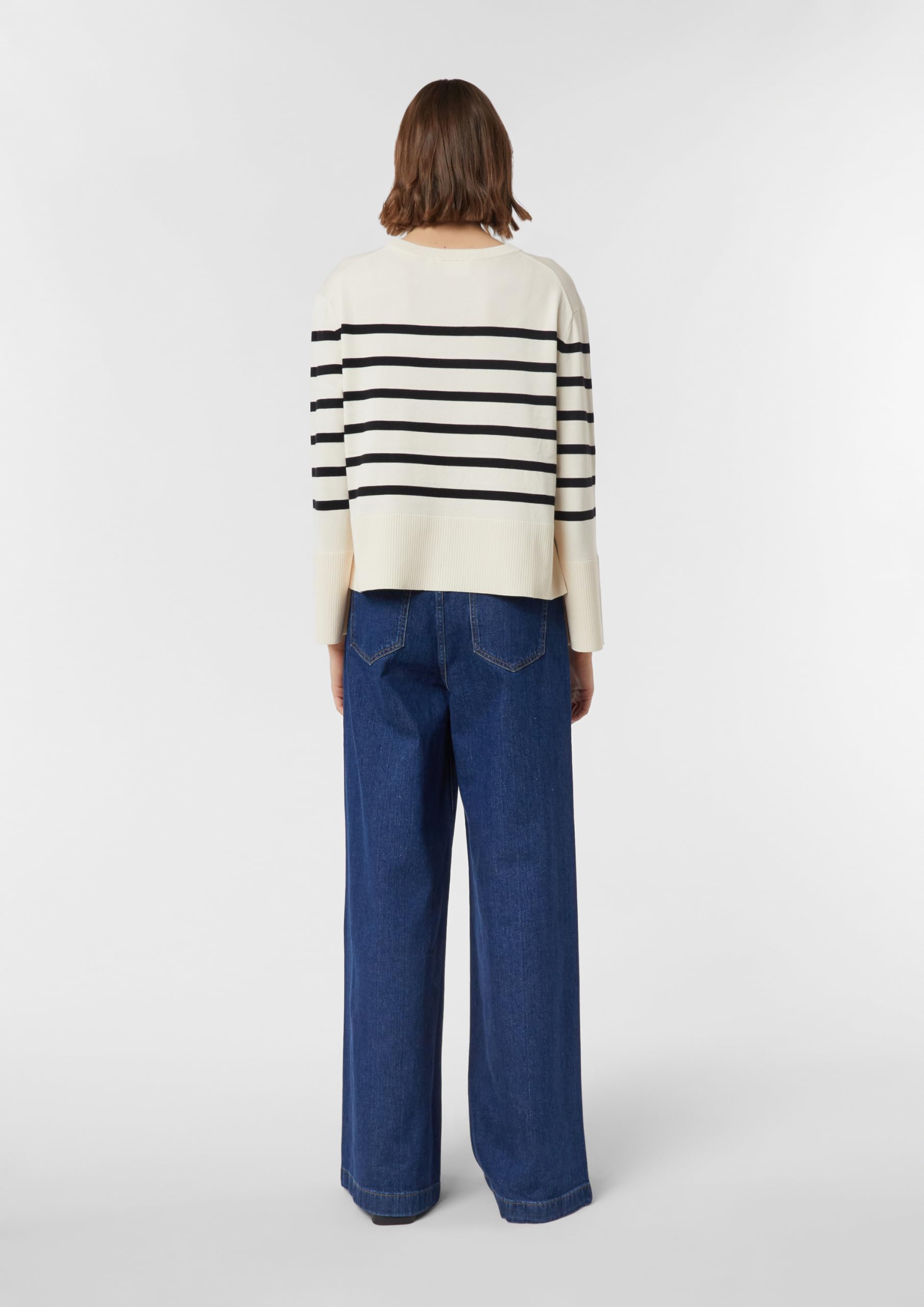 comma-streifenpullover-strickpullover-weite-rmel-blau image 7