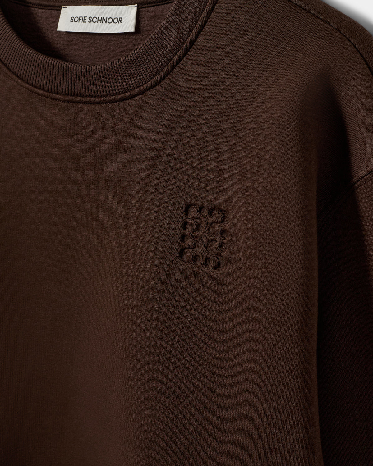 sofie-schnoor-lusiasw-sweatshirt-brown-fudge-s-oversize-baumwolle image 7