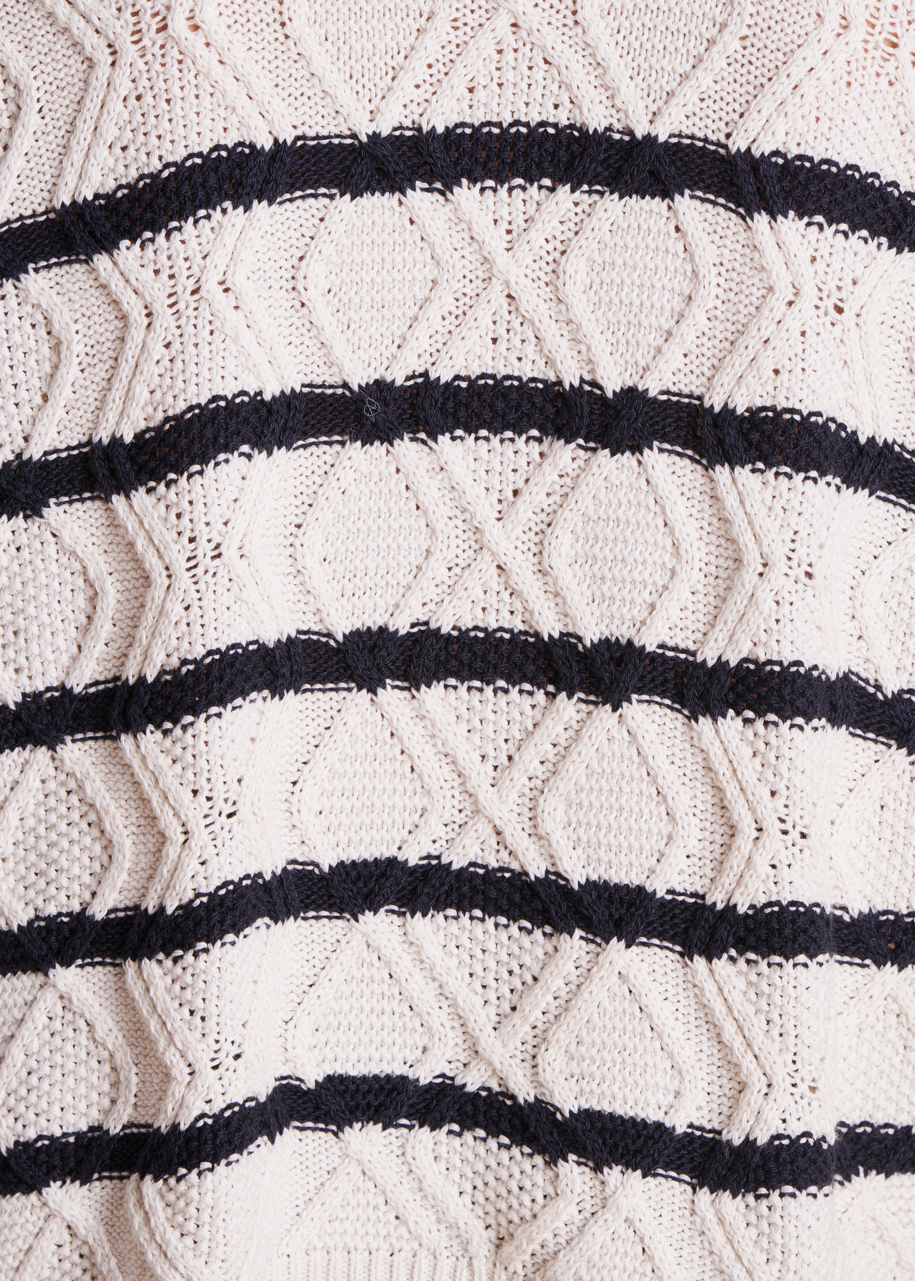 la-f-e-marabout-e-diamant-streifenpullover-ecru-langarm image 4
