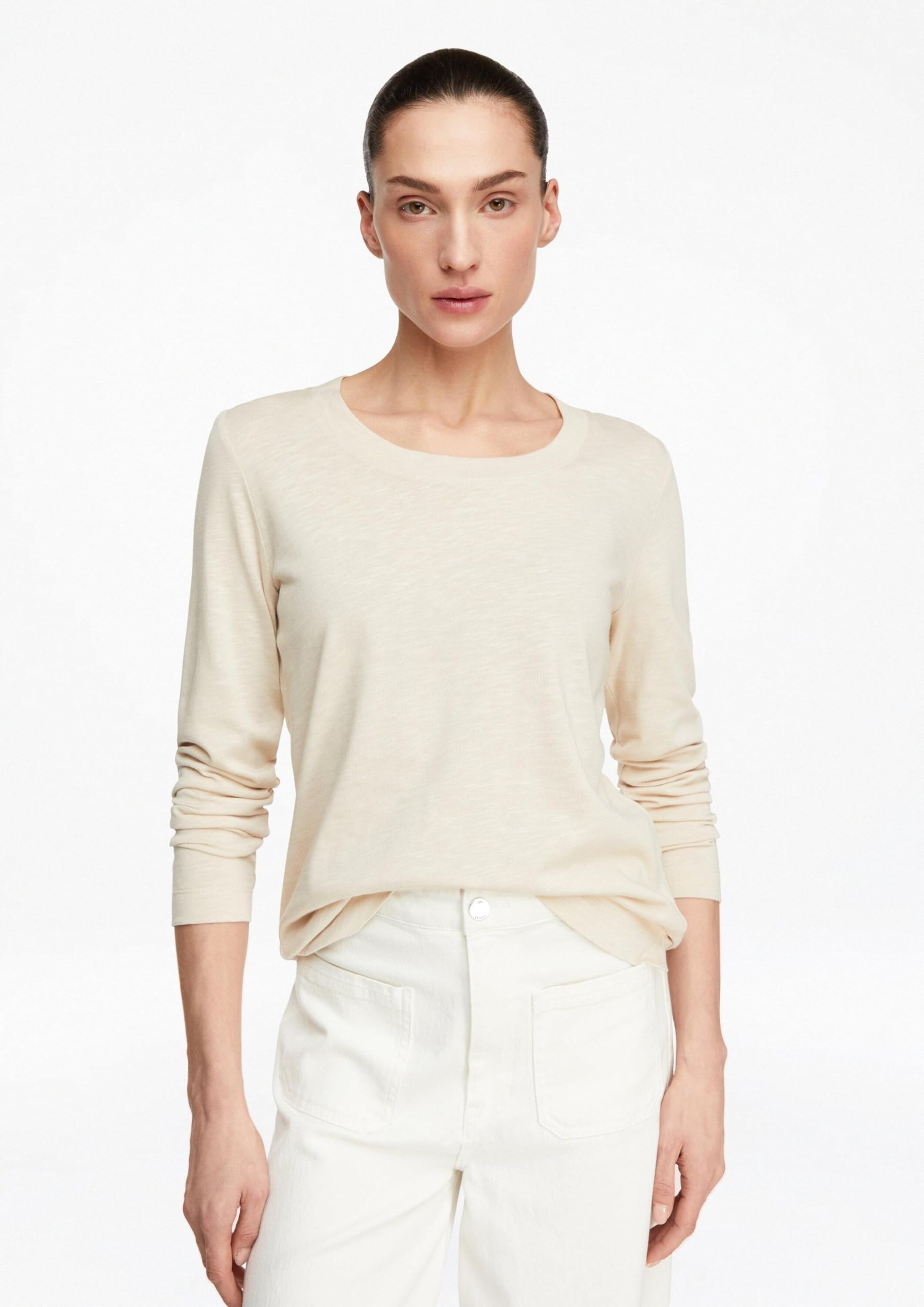comma-langarm-shirt-regular-fit-rundhals-jersey-wei image 6