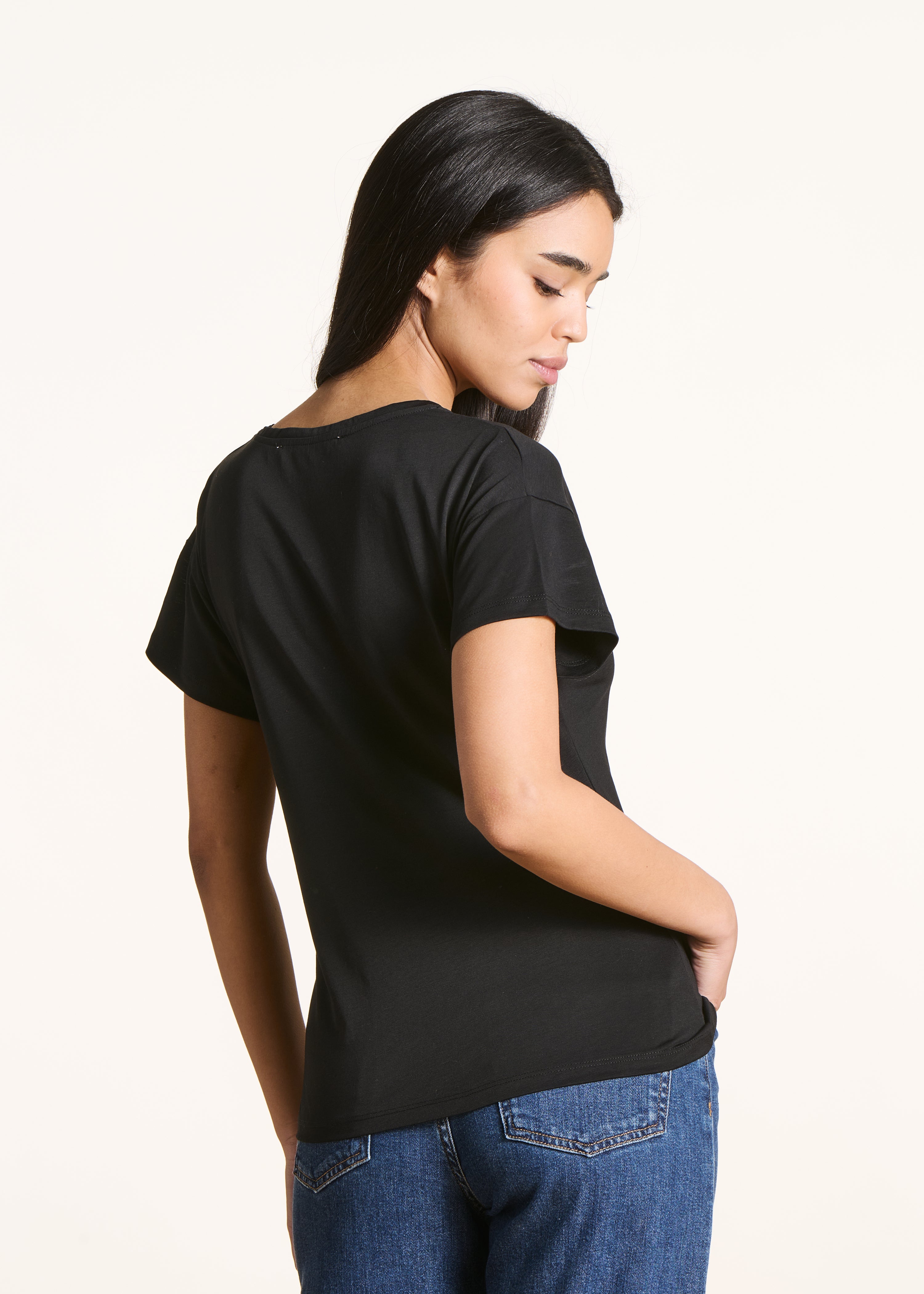 la-f-e-marabout-e-t-shirt-schwarz-lyocell-baumwolle-bootausschnitt image 3
