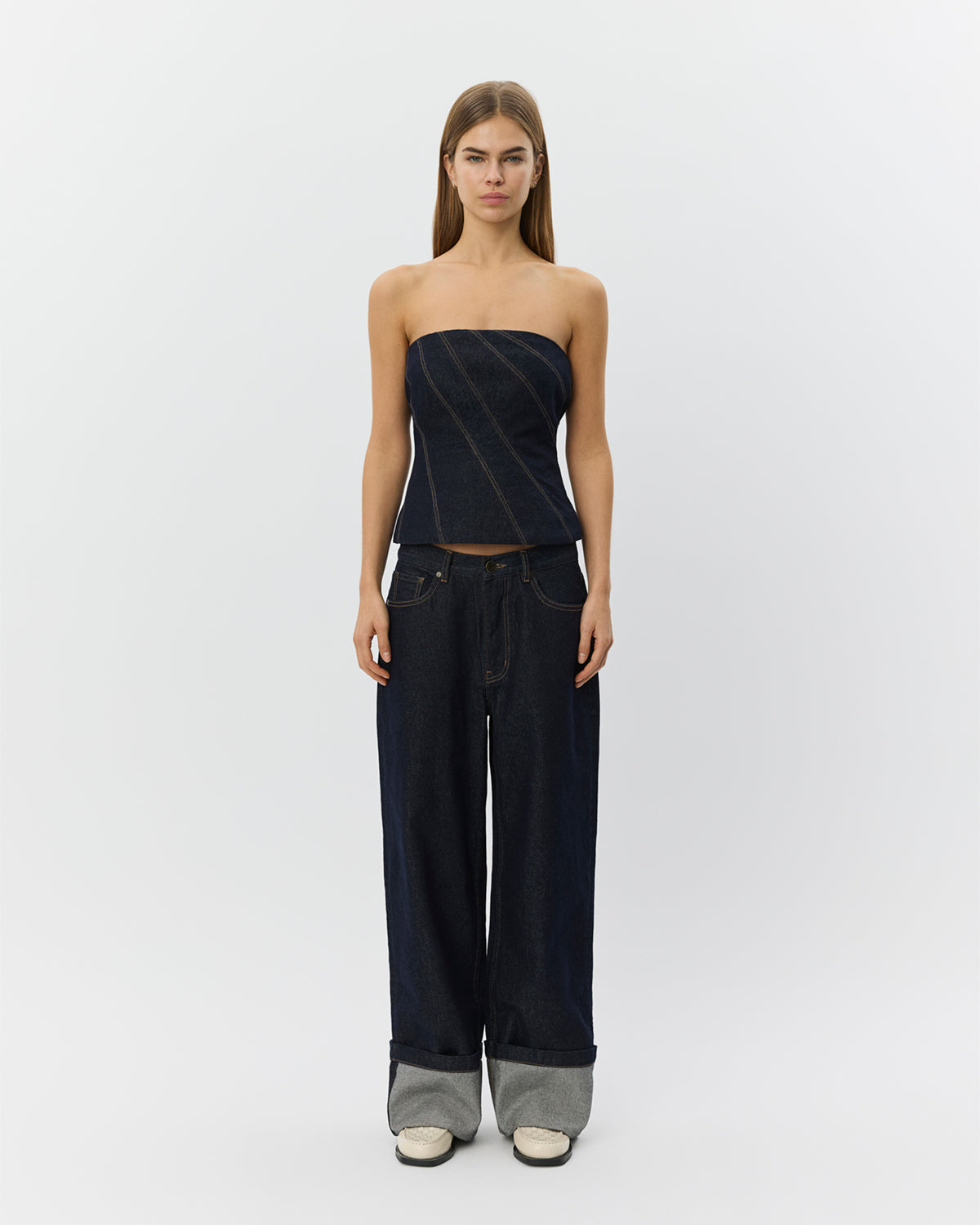 sofie-schnoor-women-tillesw-corset-top-dunkelblau-denim image 2