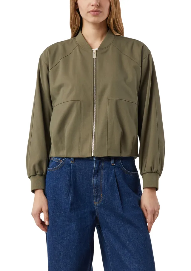 comma-indoor-jacke-boxy-college-olivgr-n-gr-42 image 1