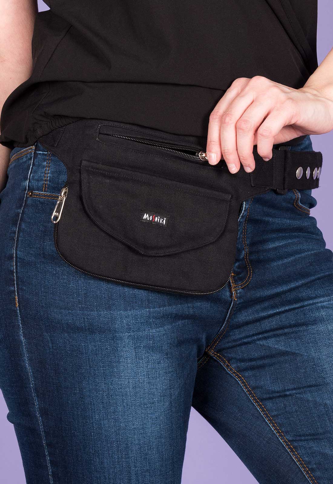 moshiki-side-pocket-5-g-rteltasche-baumwolle-schwarz-2 image 2