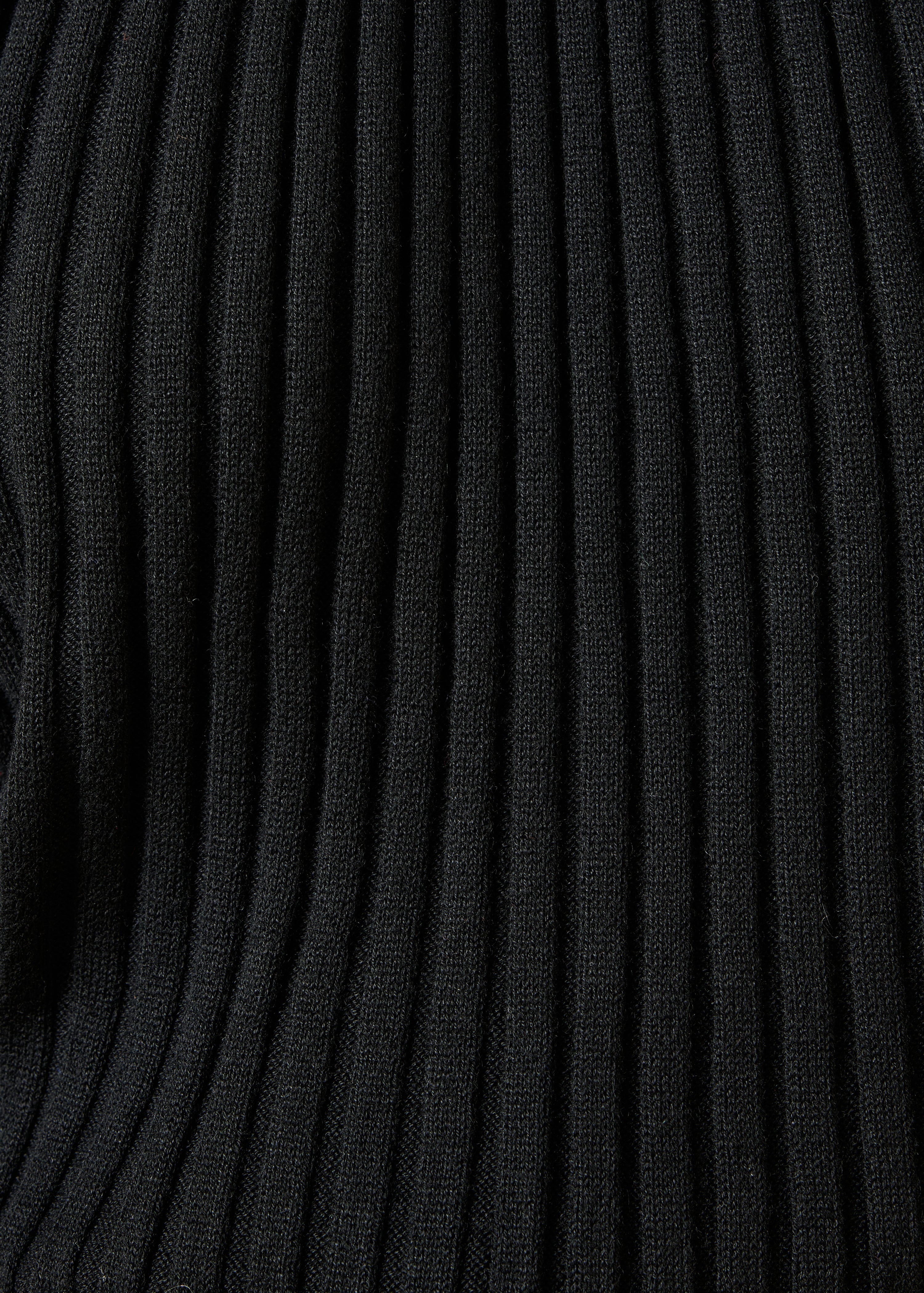 la-f-e-marabout-e-gela-pullover-schwarz-plissee-strick image 5