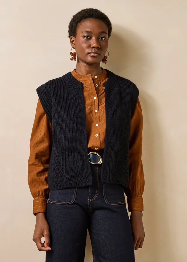 la-f-e-marabout-e-pulls-gilets-esencia-weste-marine-gr-m image 1