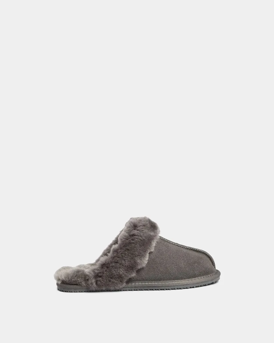 sofie-schnoor-women-bettinasw-hausschuh-dunkelgrau-fell image 1