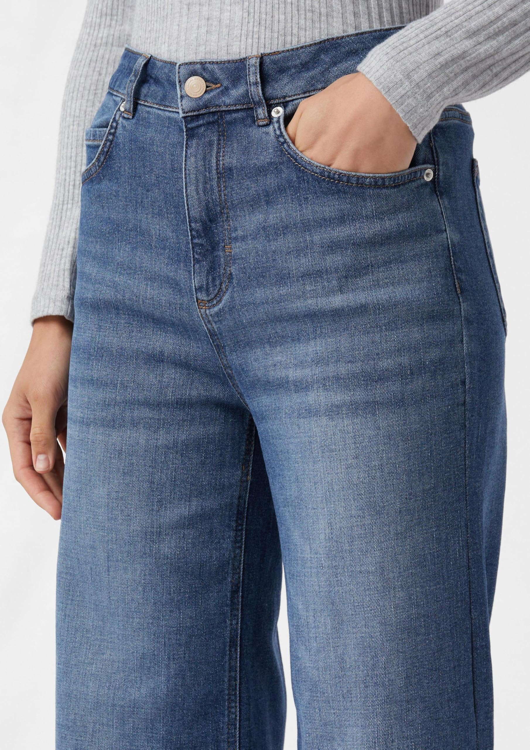 comma-jeans-elastische-wide-leg-jeans-hose-gr-e-38 image 4