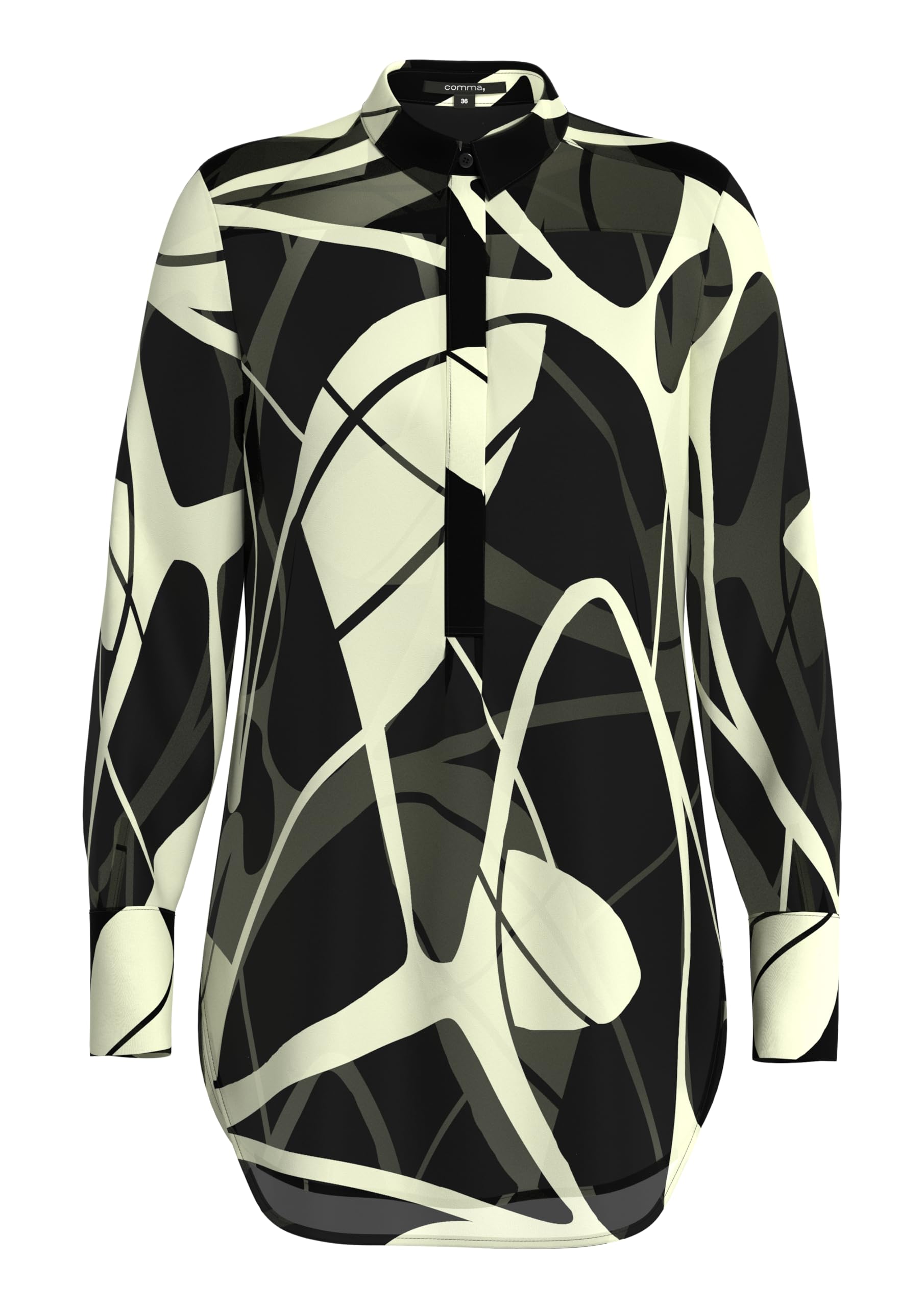 comma-2145169-bluse-damen-langarm-muster image 1
