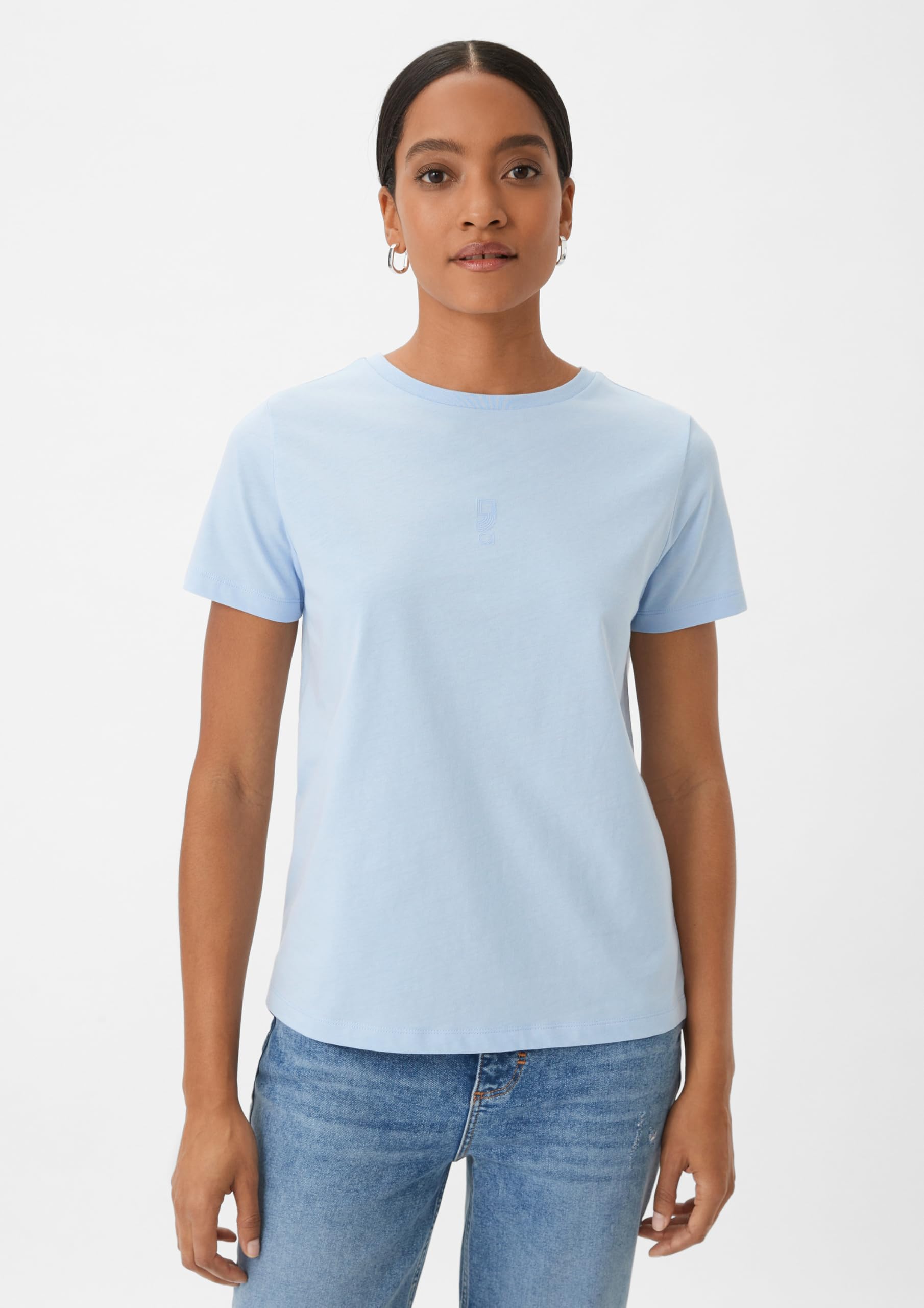 comma-t-shirt-damen-shirt-hellblau-gr-34-mit-frontprint image 5