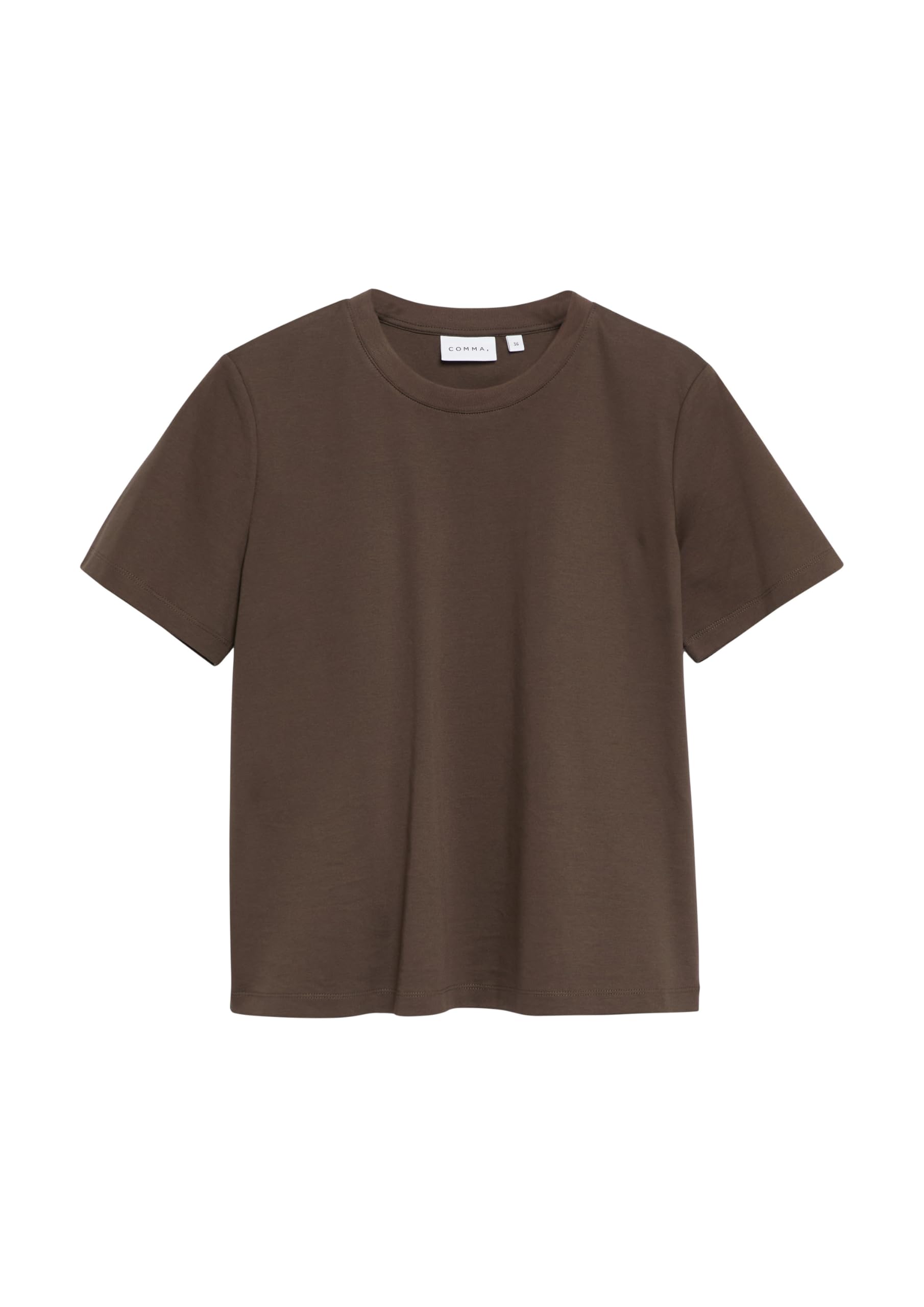 comma-basic-t-shirt-damen-top-creme-gr-38 image 3