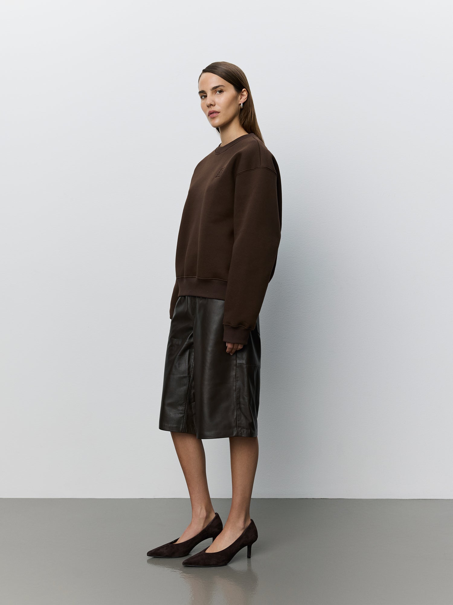 sofie-schnoor-lusiasw-sweatshirt-brown-fudge-s-oversize-baumwolle image 3