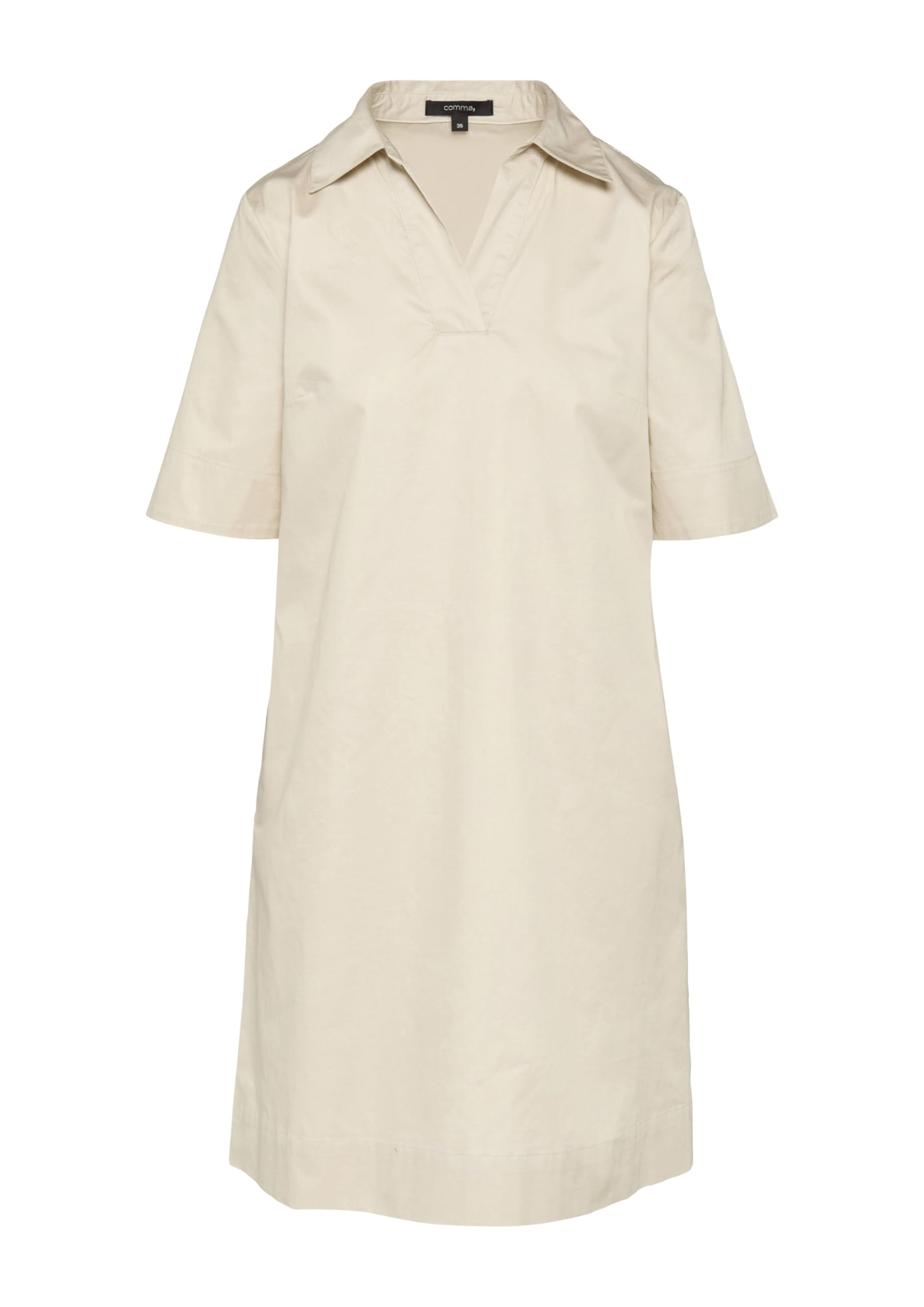 comma-2151143-kleid-beige-gr-42-mit-tunika-ausschnitt image 8