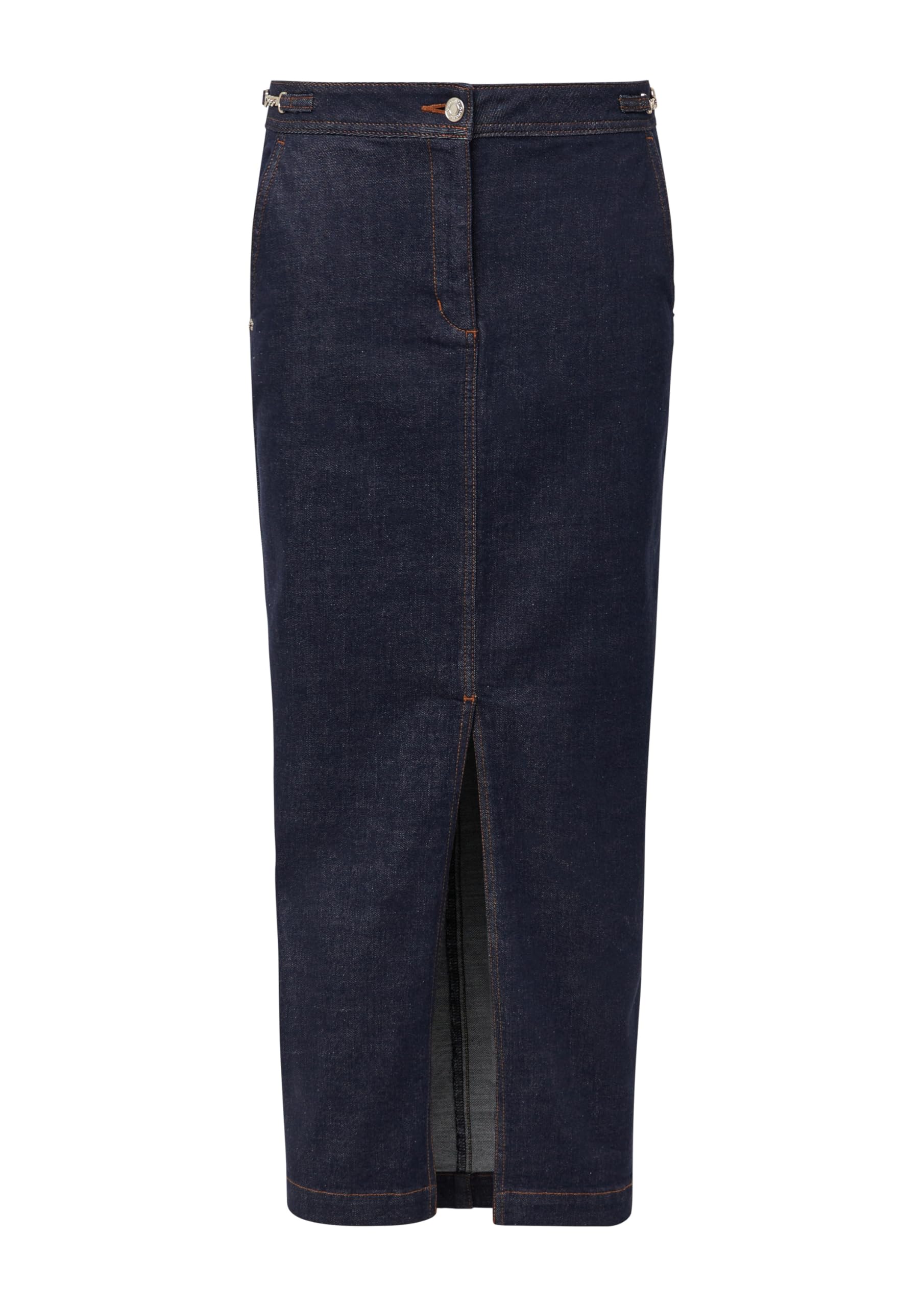 comma-jeans-rock-lang-denimrock-maxirock-blau-gerader-schnitt image 3