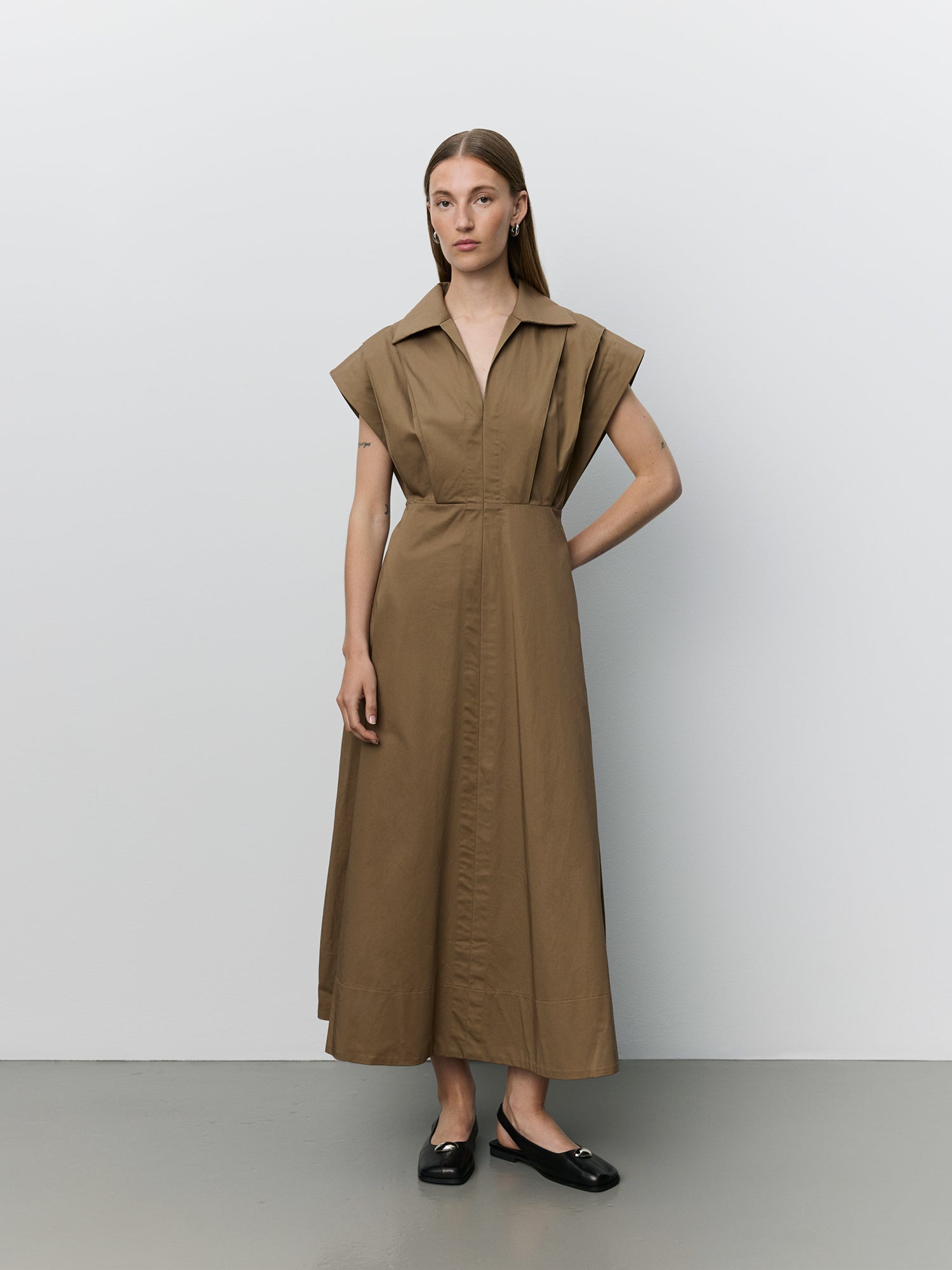 sofie-schnoor-women-minera-maxikleid-middle-brown-baumwolle image 2