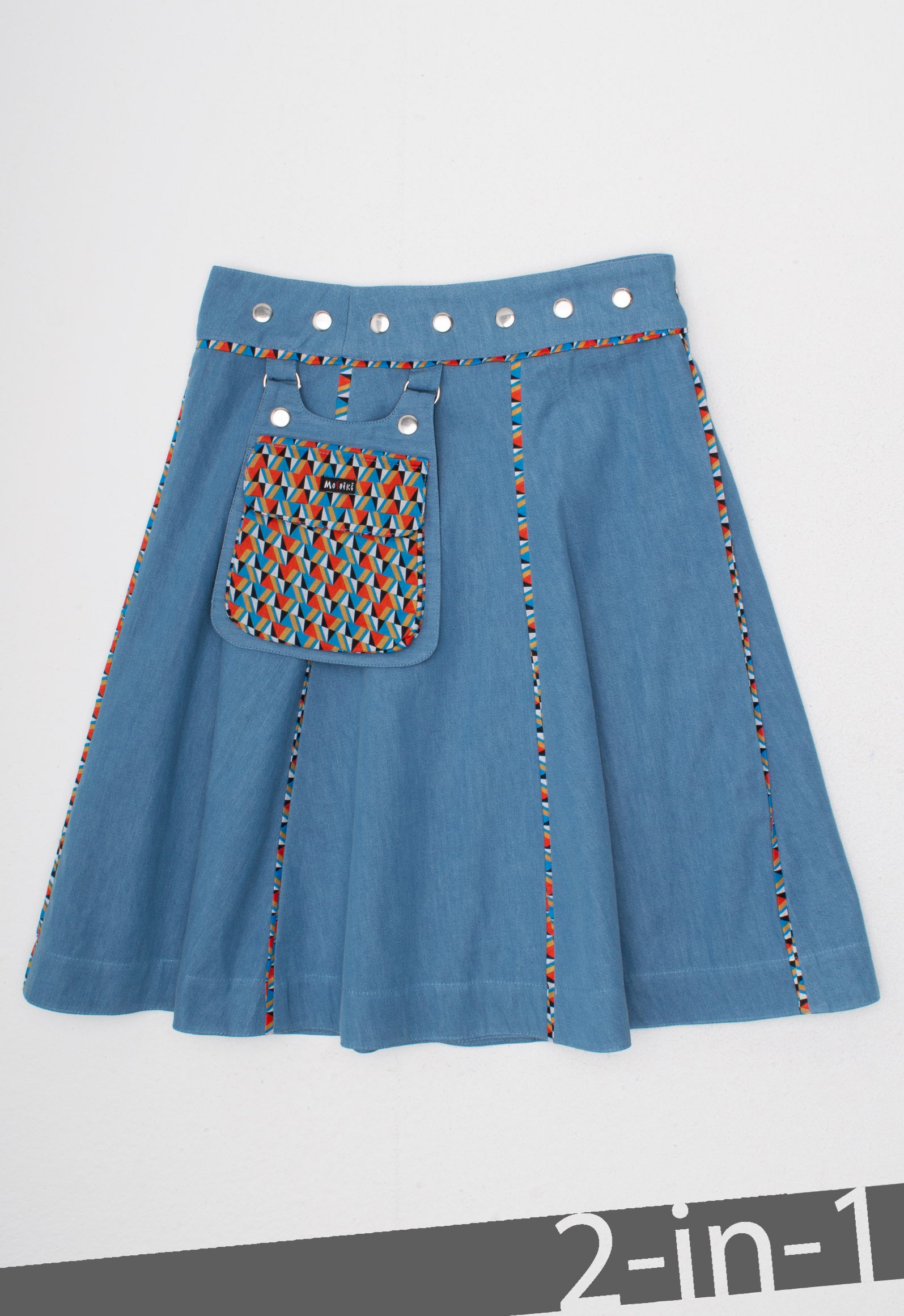 moshiki-hot-cookie-73-denim-wickelrock-55-cm-gr-34-42-wendbar image 2