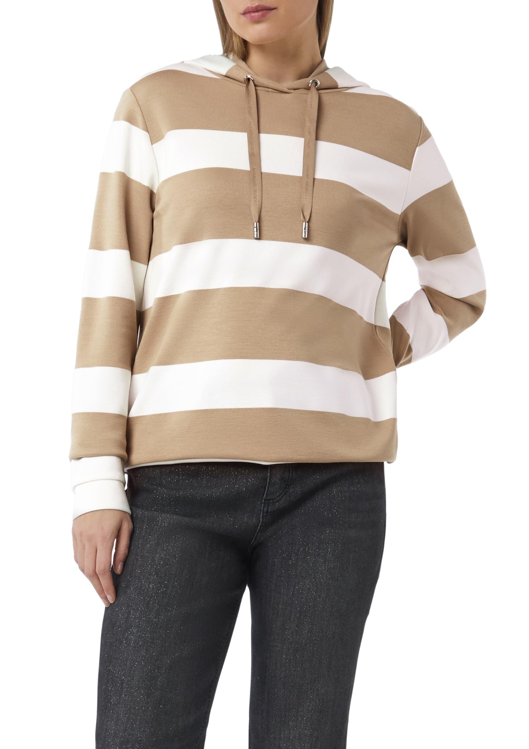 comma-sweatshirt-kapuze-blockstreifen-schwarz-34 image 7