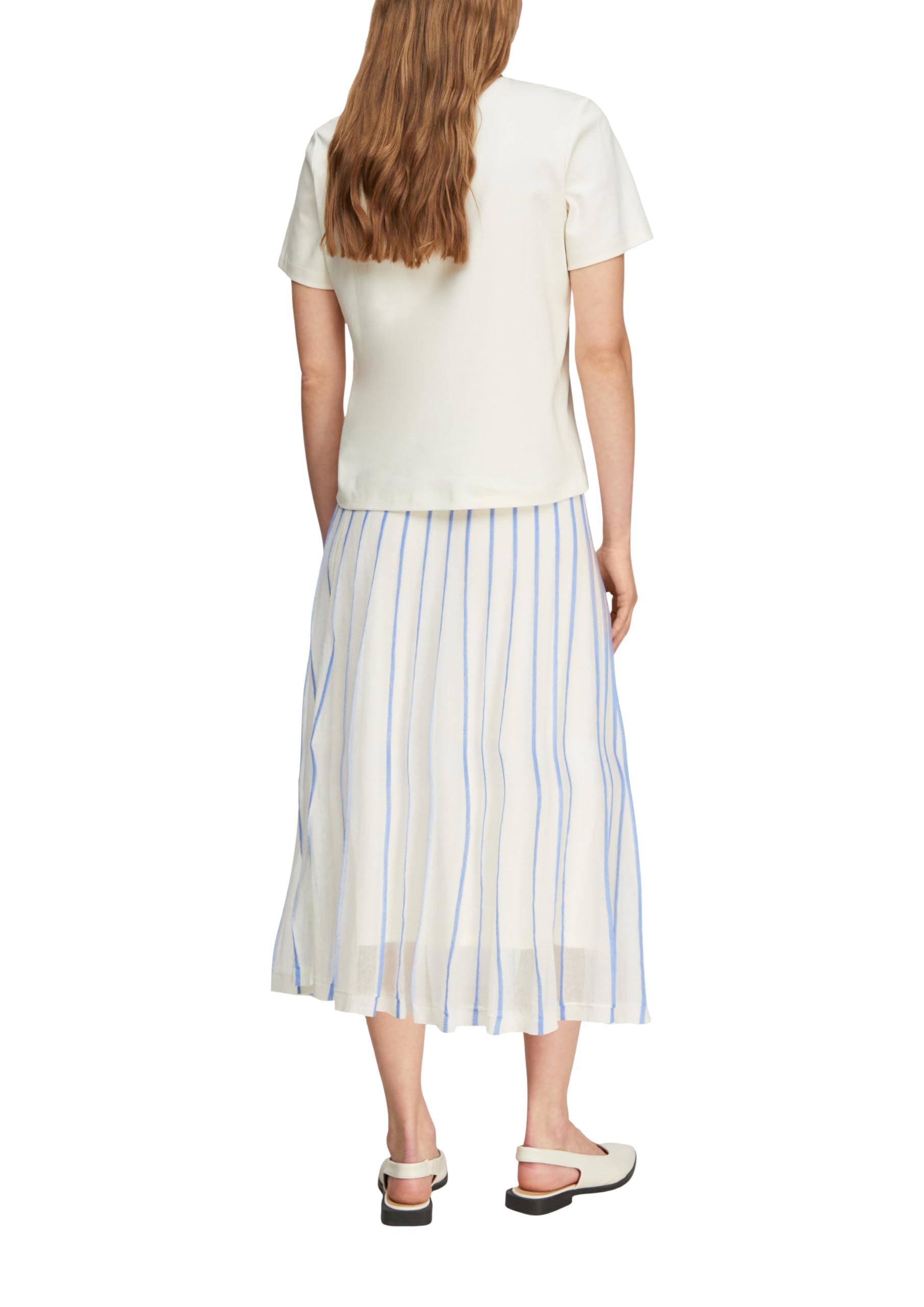 comma-skirts-gestrickter-rock-plissee-optik-elastischer-bund image 2