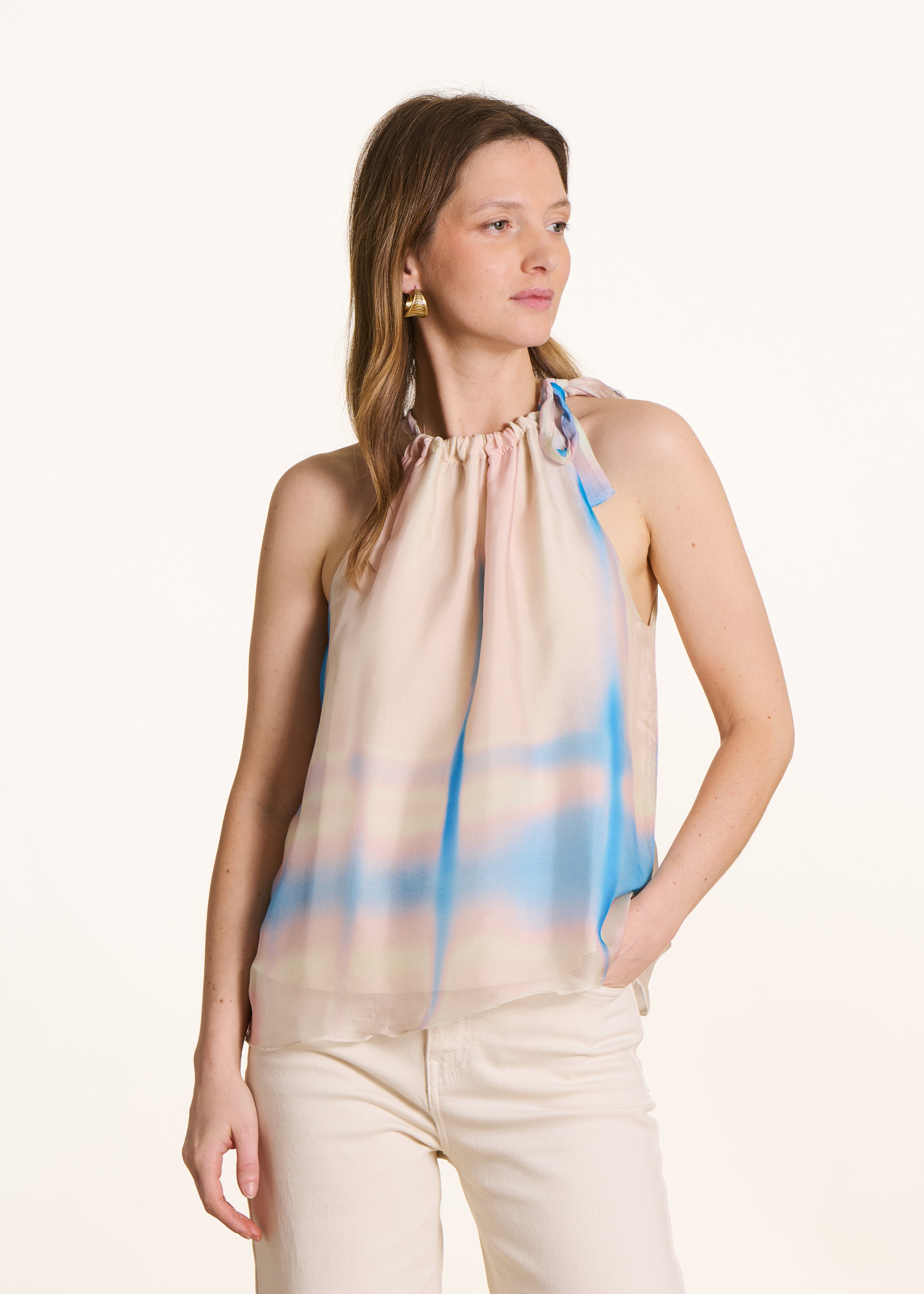 la-f-e-marabout-e-tie-dye-top-blush-rosa-viskose-seide image 1