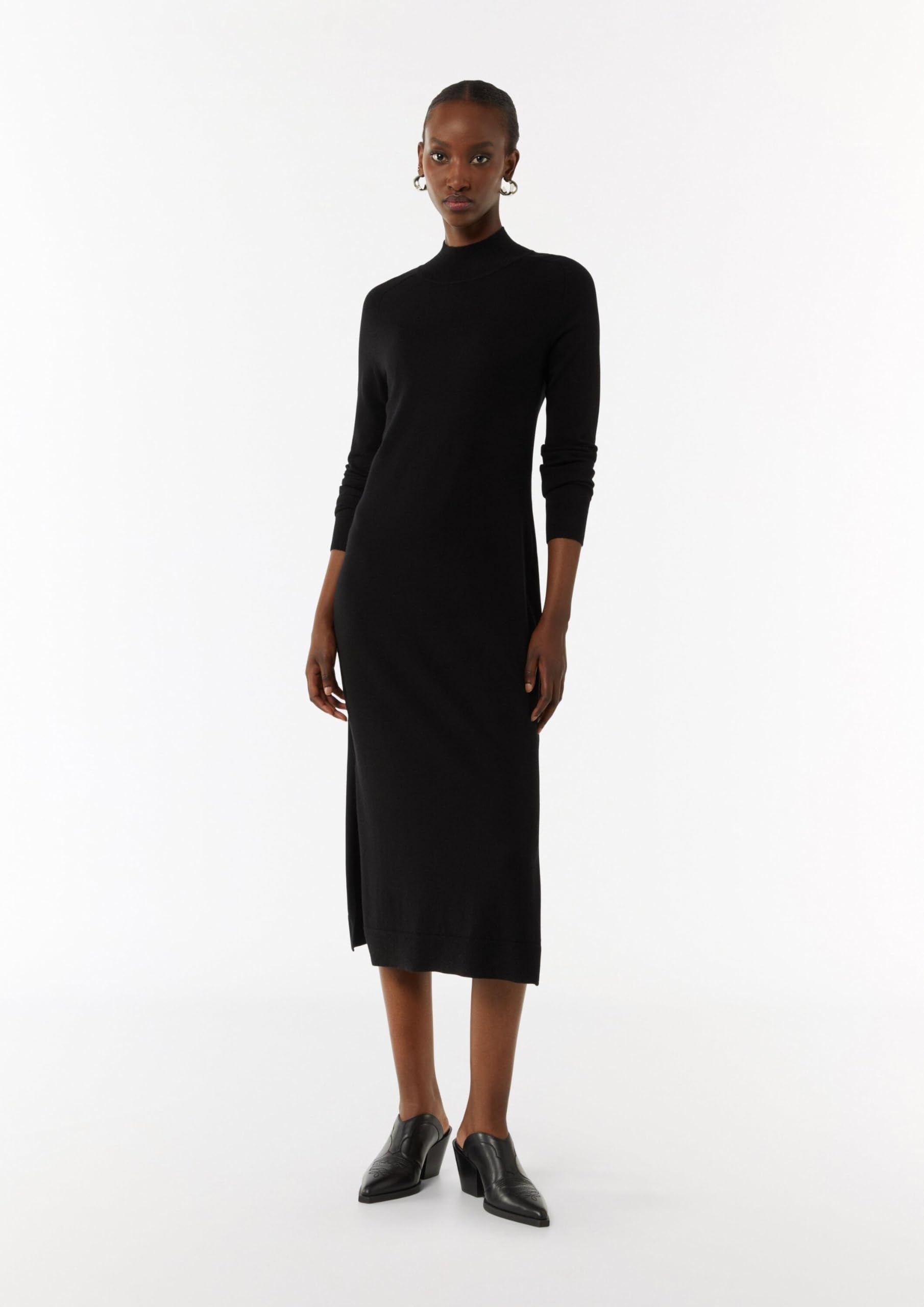 comma-strickkleid-turtleneck-schwarz-kleid-gr-e-36 image 5
