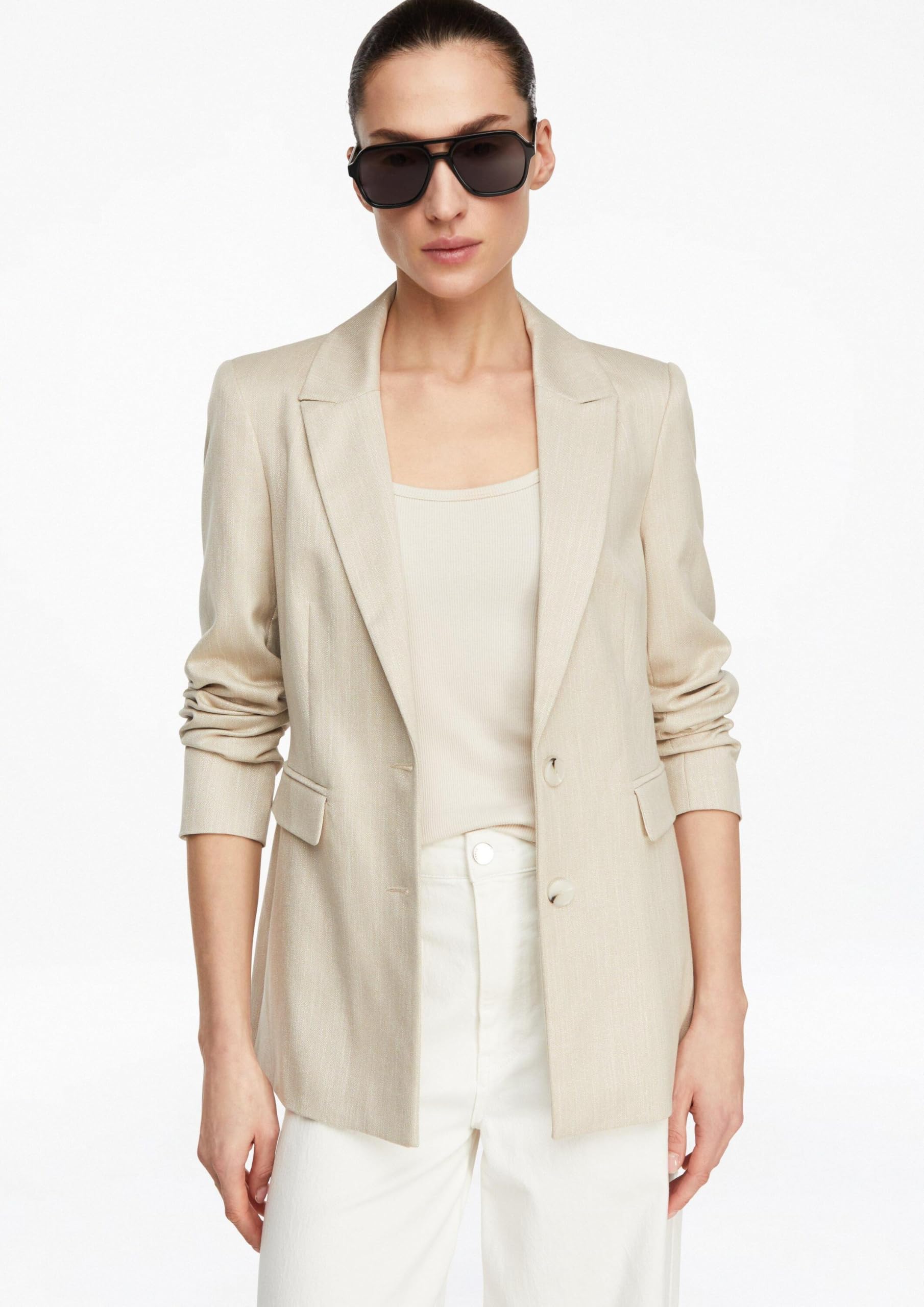 comma-taillierter-blazer-mit-glitzergarn-damen-blazer image 6