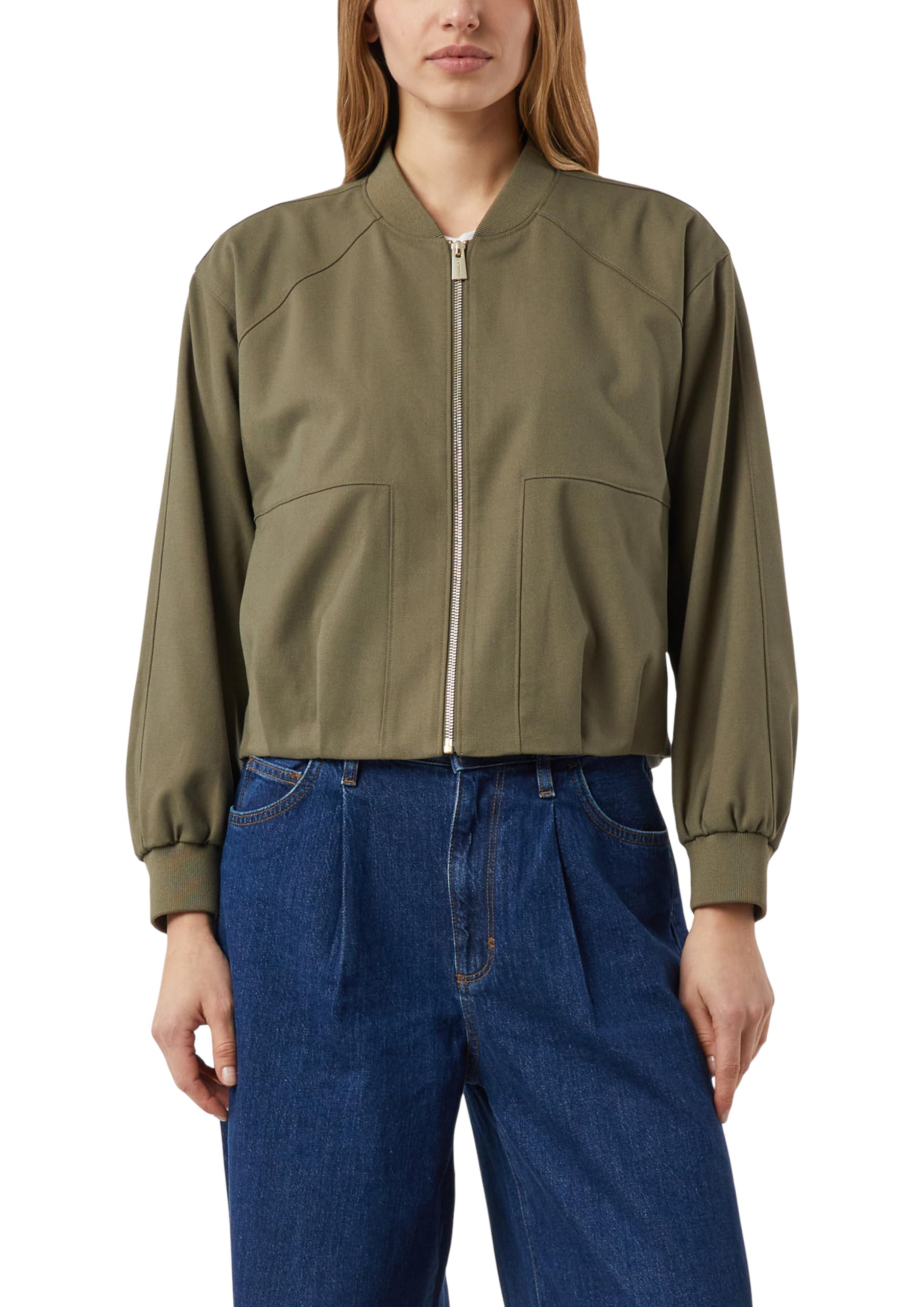 comma-indoor-jacke-boxy-college-olivgr-n-gr-42 image 1