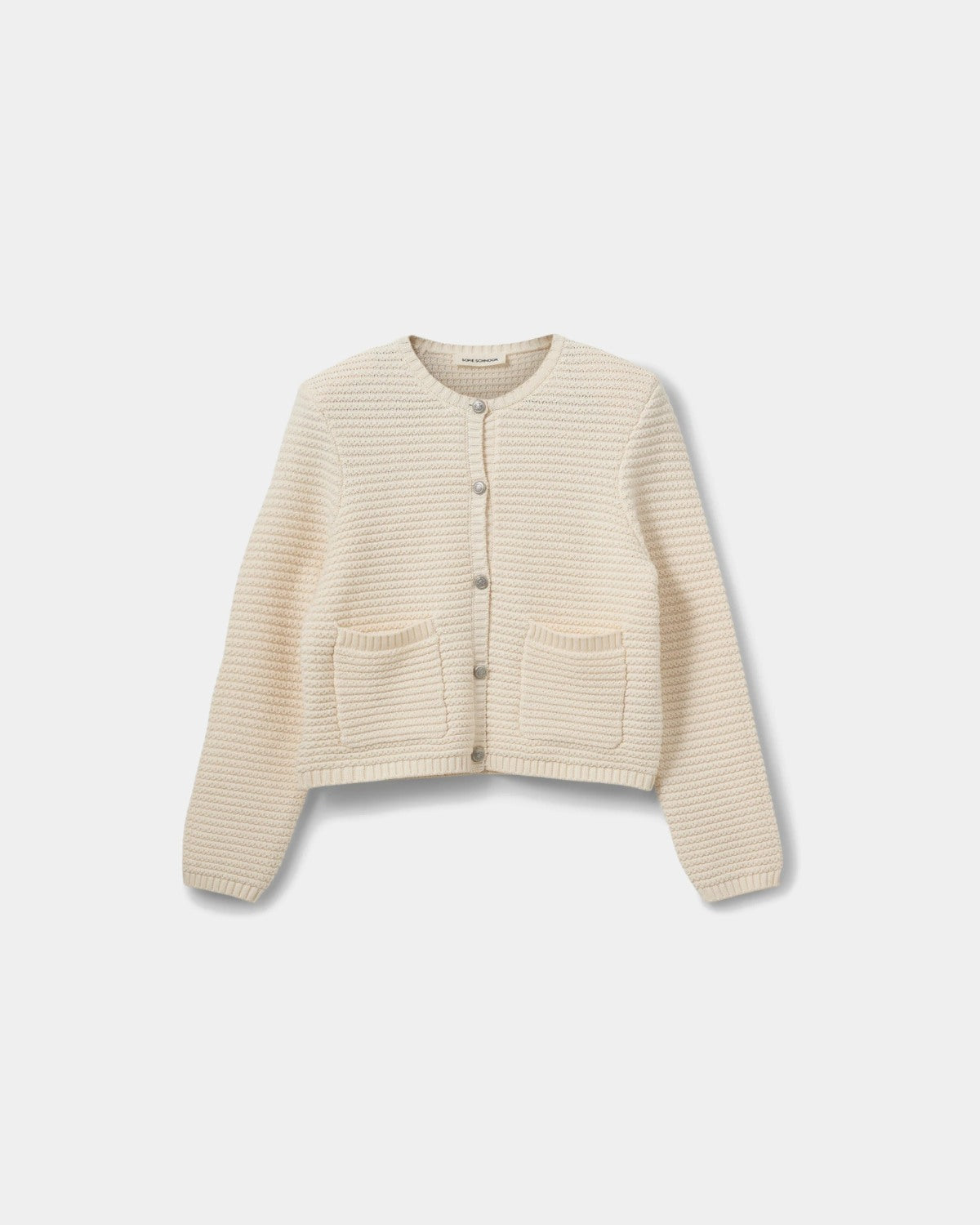 sofie-schnoor-kyrasw-strickjacke-damen-off-white-mit-knopf image 1
