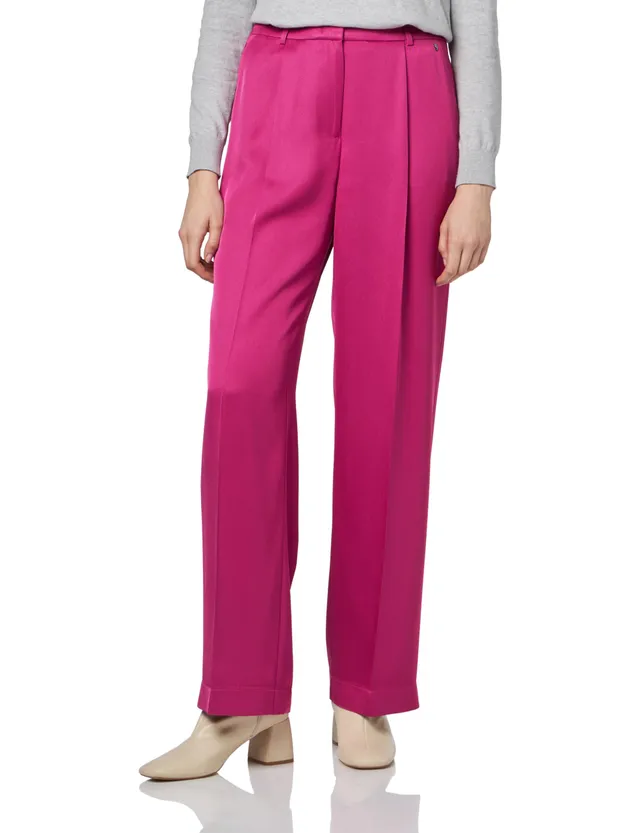 comma-wide-leg-twill-hose-damen-38w-32l-beige image 1