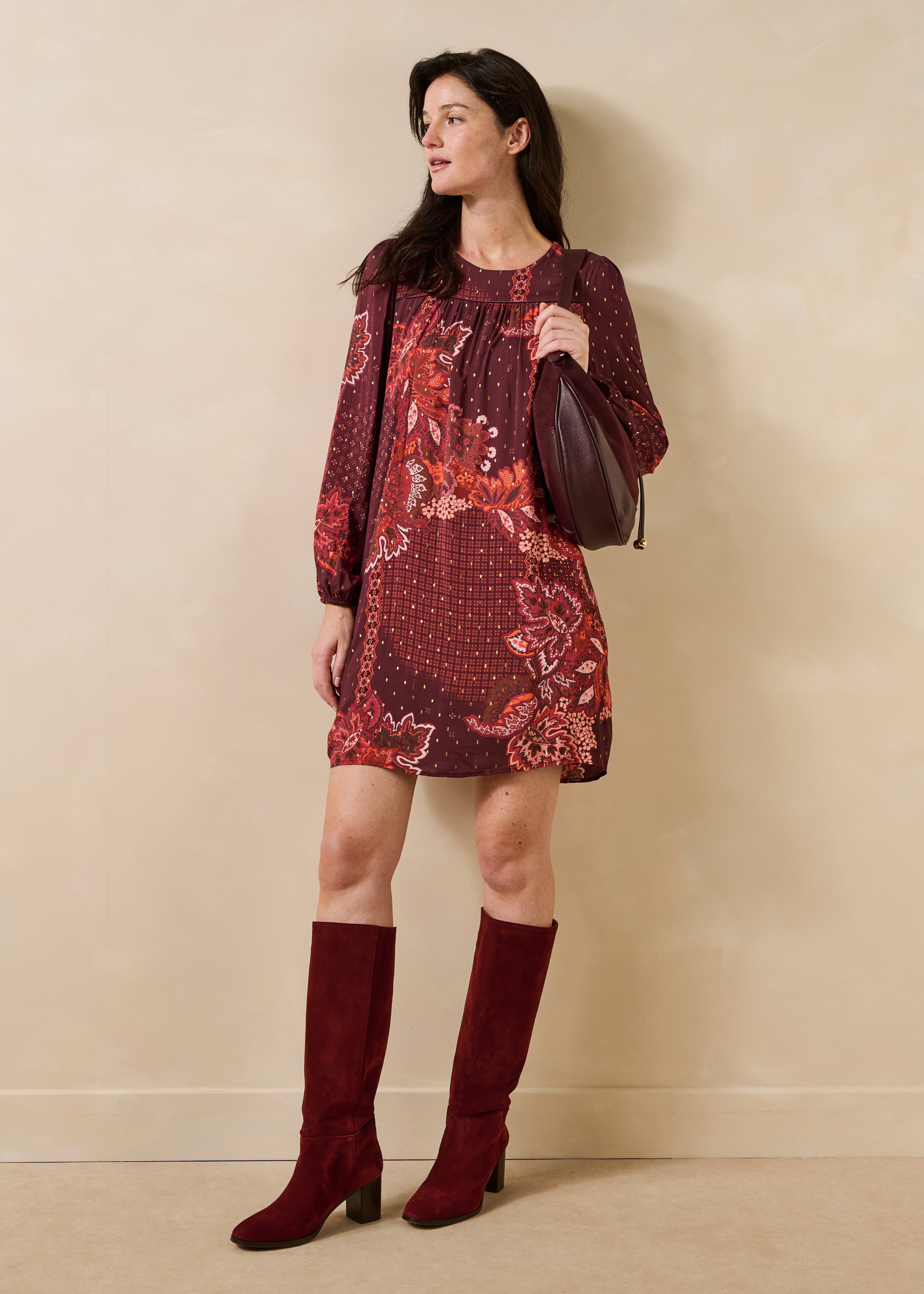 la-f-e-marabout-e-genoa-minikleid-rot-print-gr-40 image 1