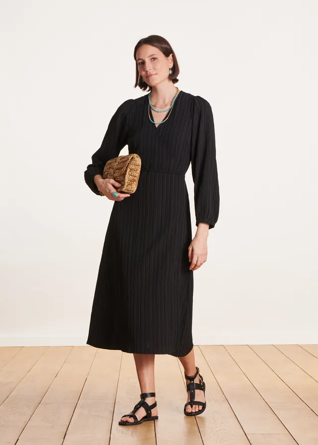 la-f-e-marabout-e-dadamo-wickelkleid-schwarz-lang image 1