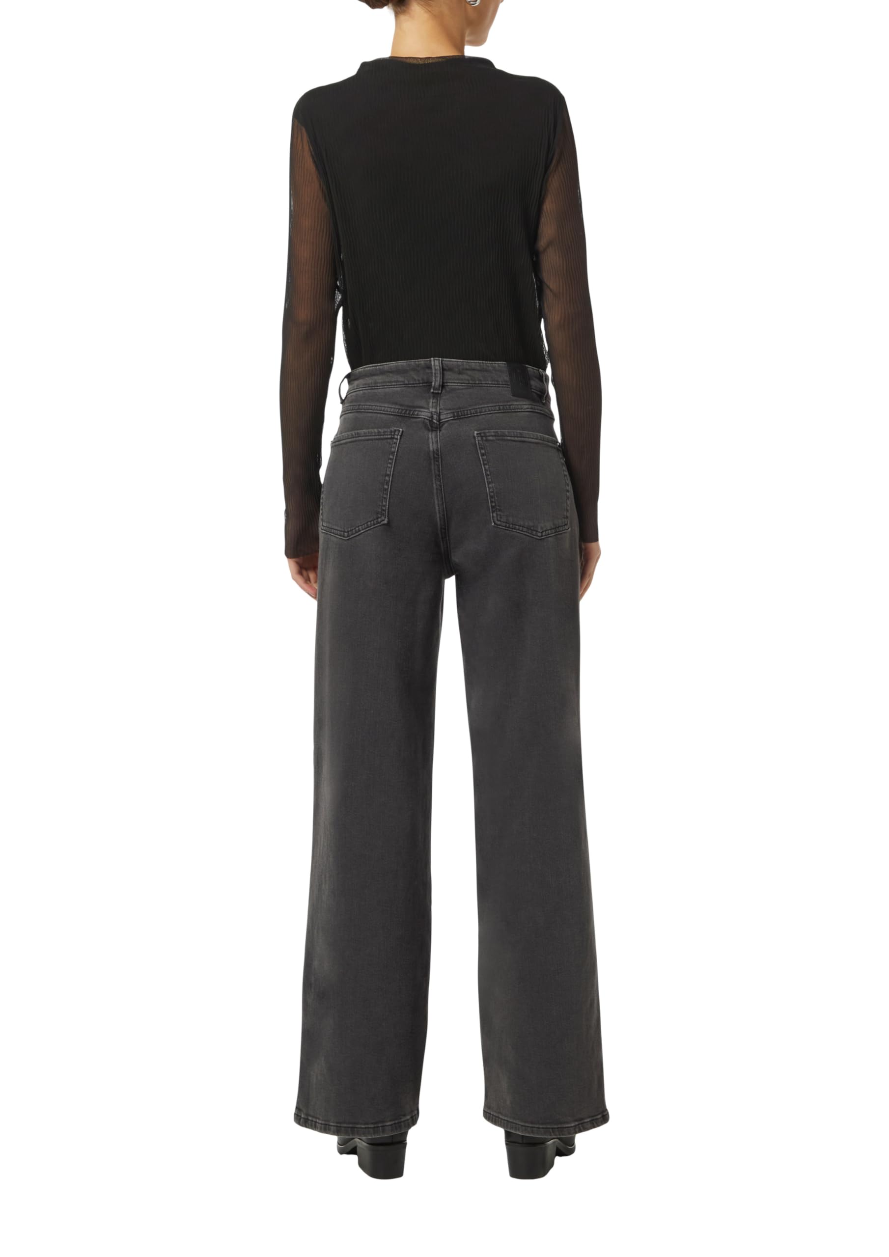 comma-2157793-mesh-longsleeve-gr-44-plissee-shirt image 2