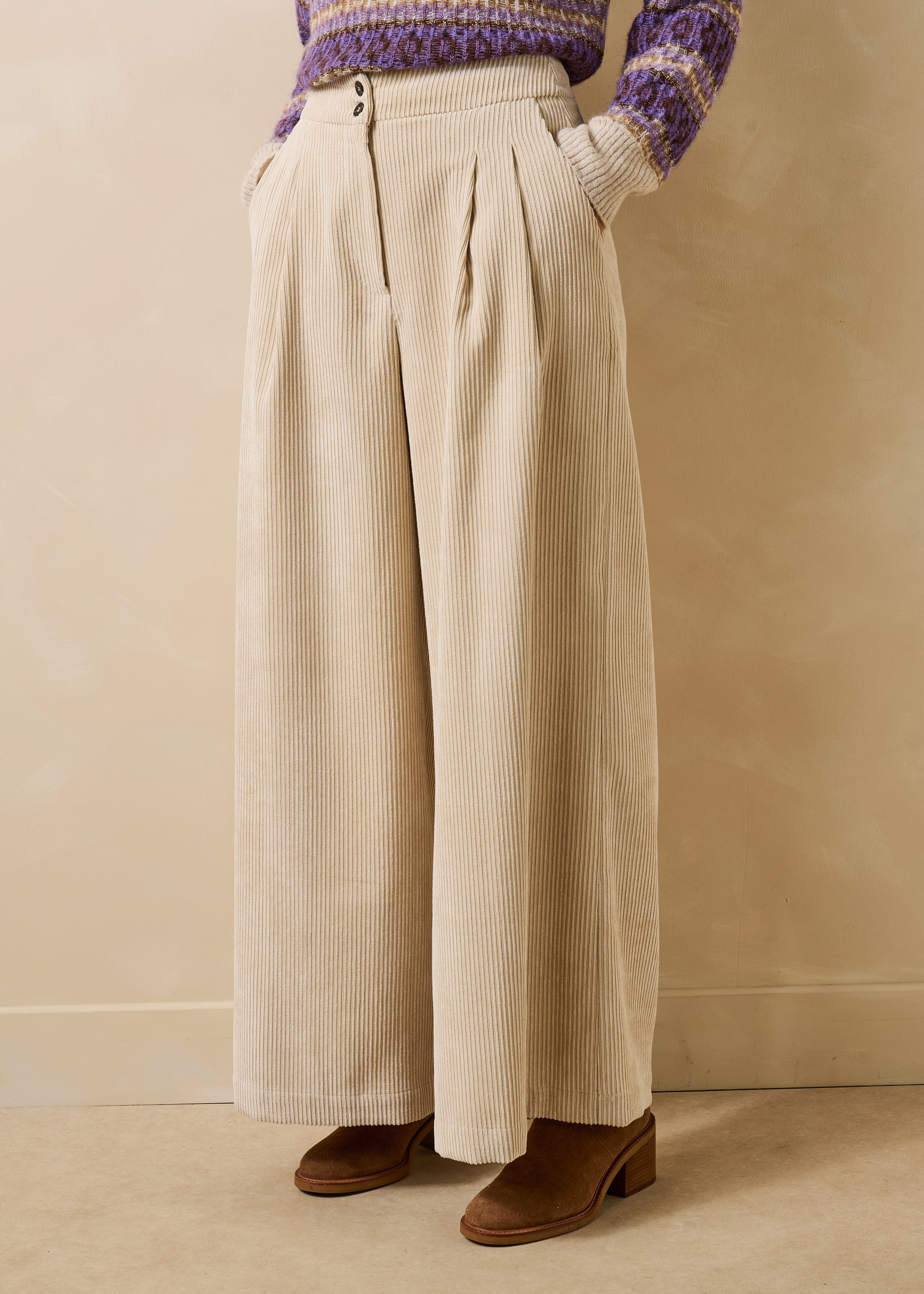 la-f-e-marabout-e-geneve-hose-beige-cord-weit-gr-36 image 2
