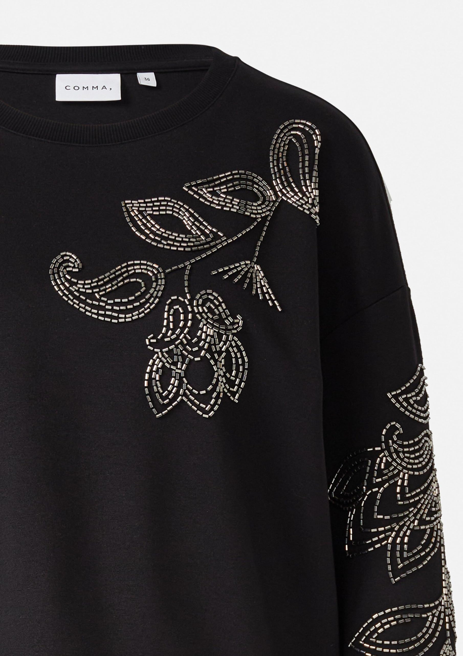 comma-sweatshirt-mit-perlenstickerei-gr-e-46 image 5