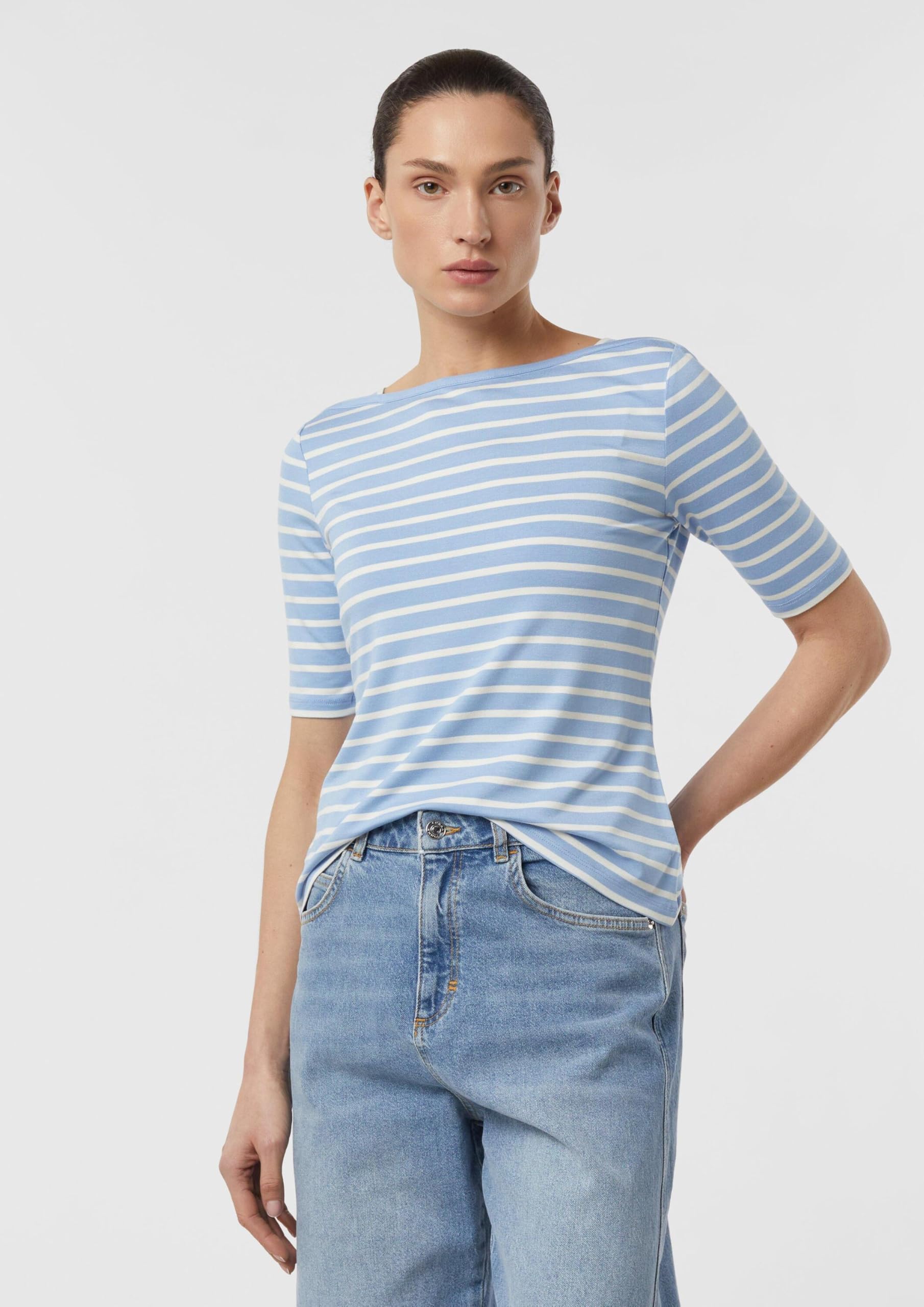 comma-tops-jersey-t-shirt-u-boot-slim-fit-gr-40 image 6