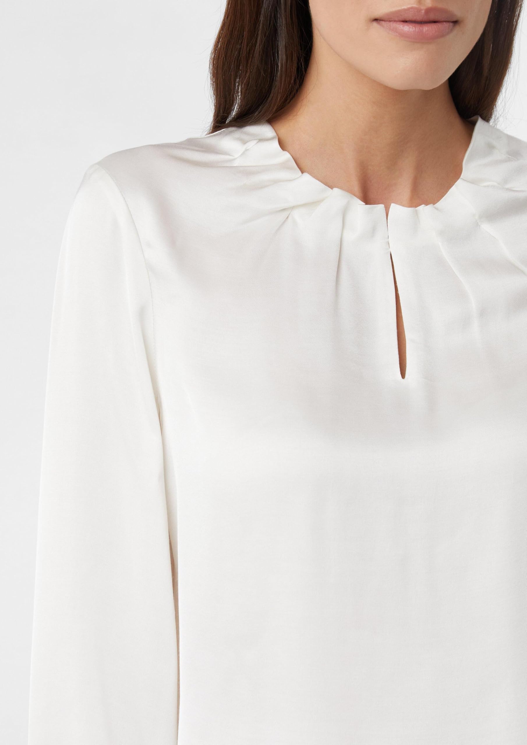 comma-blouses-satinierte-bluse-mit-raffung-gr-44 image 4